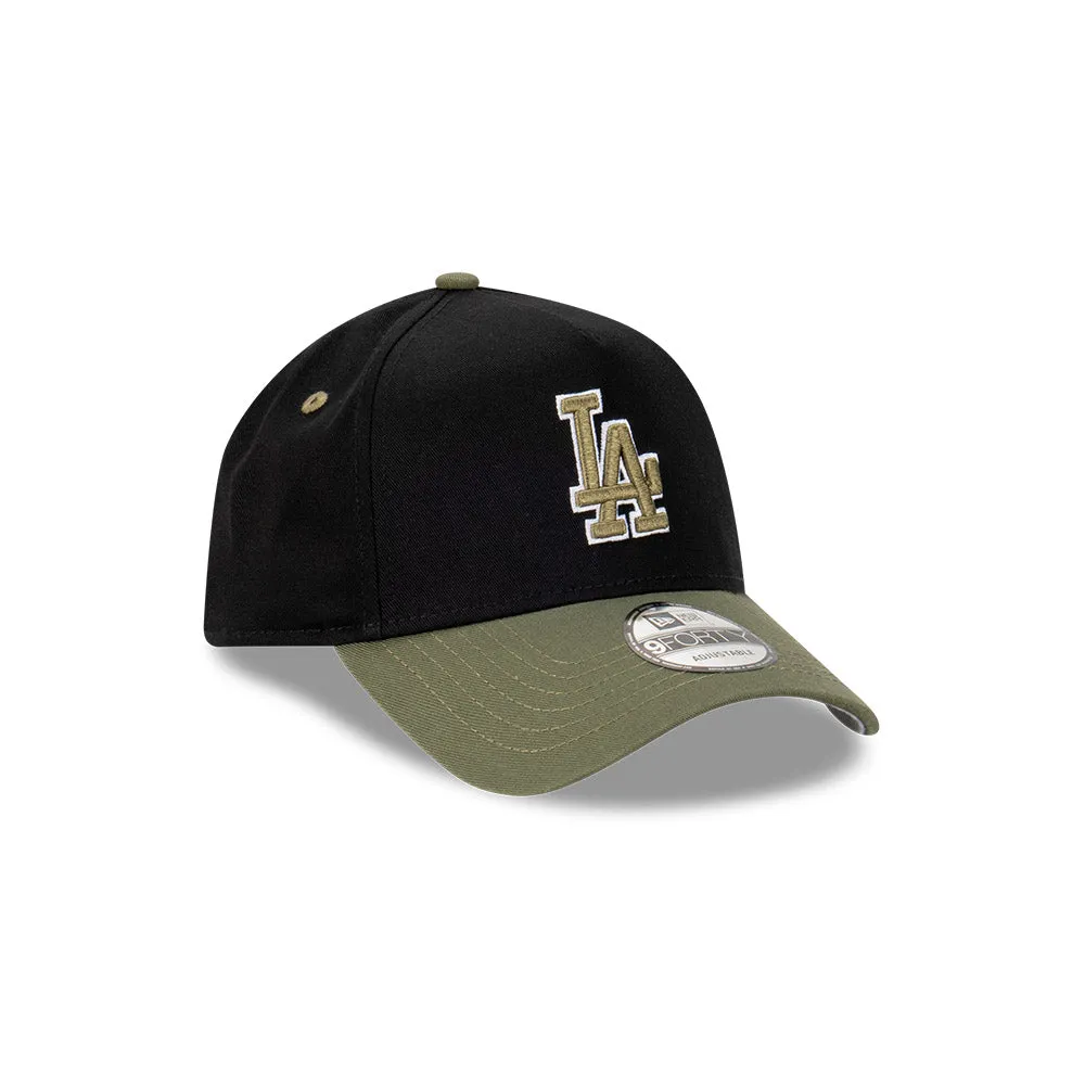 New Era 9FORTY A-Frame Los Angeles Dodgers Black Olive Snapback Cap