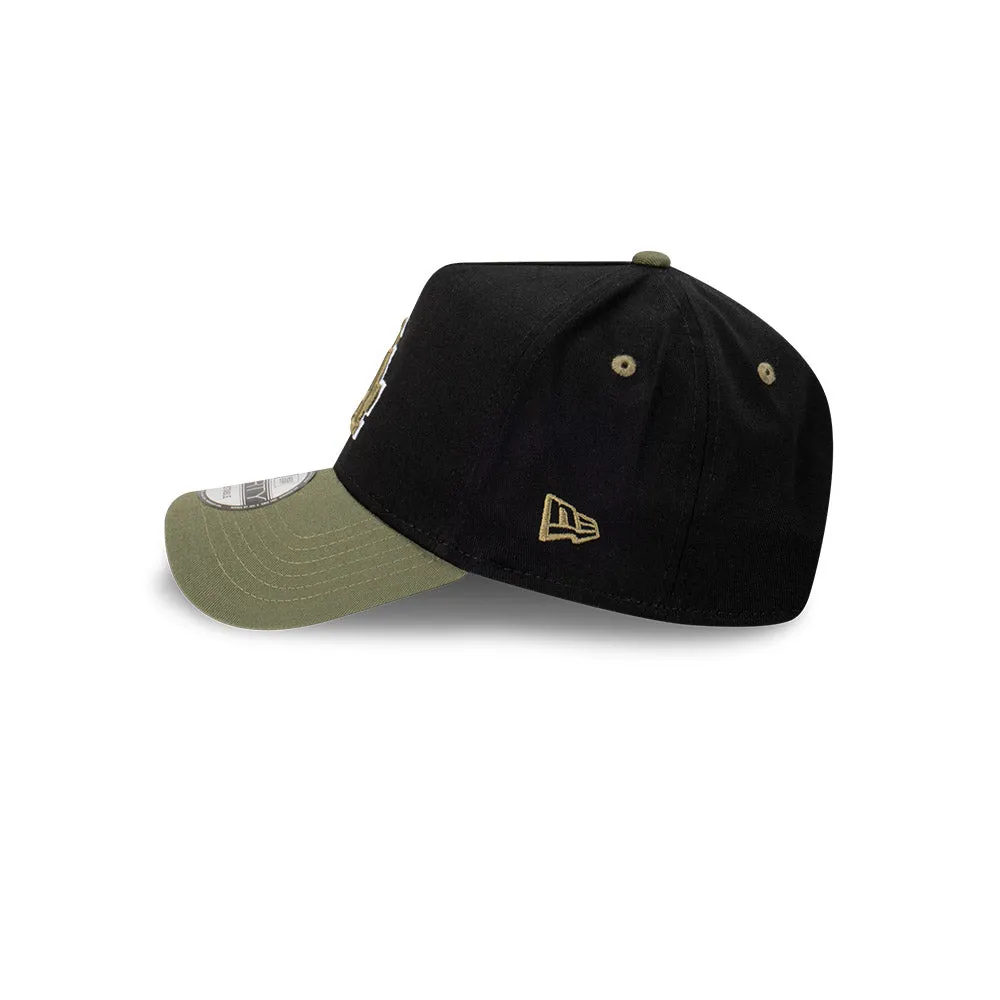 New Era 9FORTY A-Frame Los Angeles Dodgers Black Olive Snapback Cap