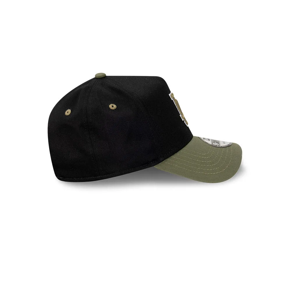 New Era 9FORTY A-Frame Los Angeles Dodgers Black Olive Snapback Cap