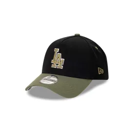 New Era 9FORTY A-Frame Los Angeles Dodgers Black Olive Snapback Cap