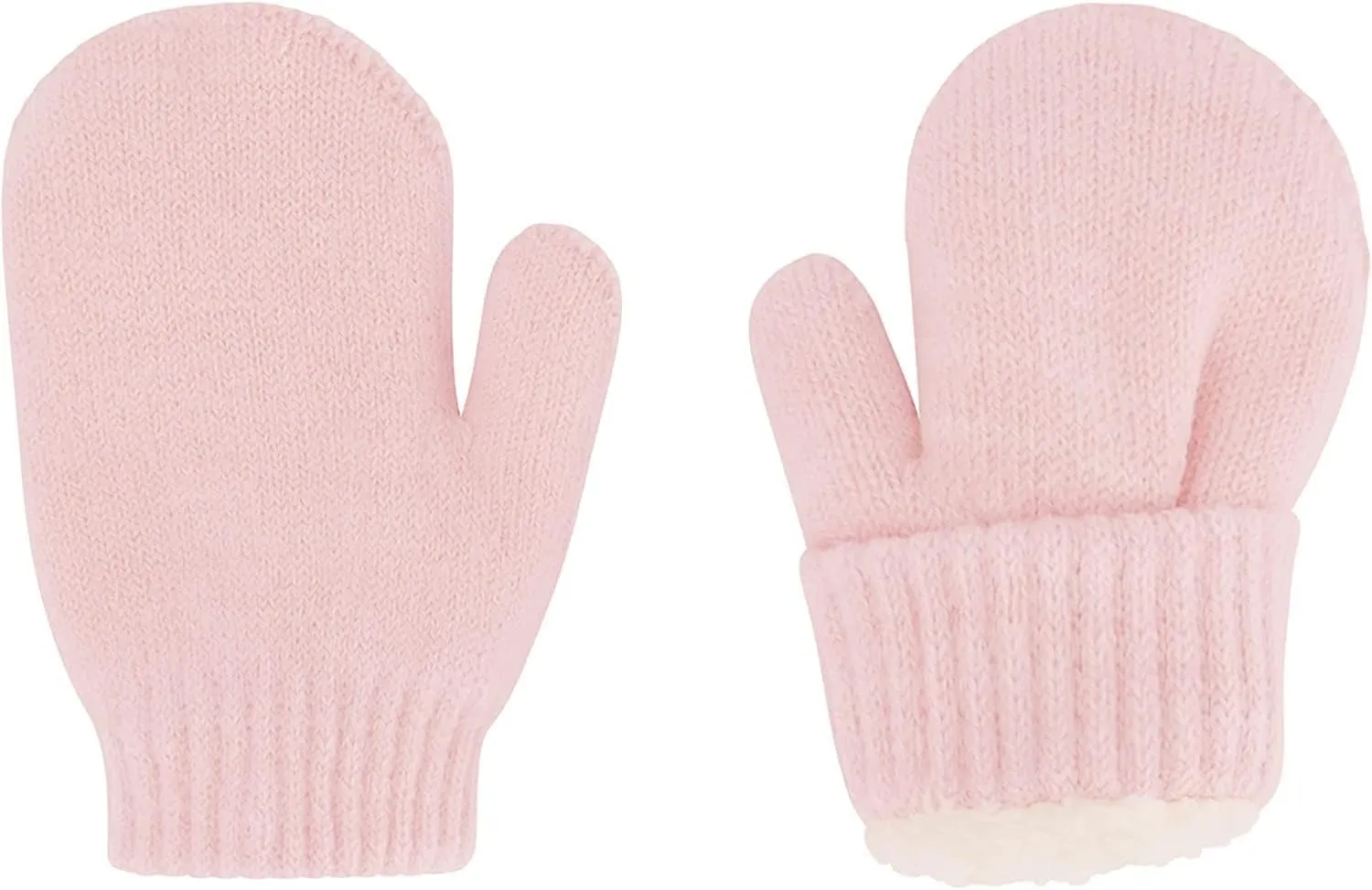 Newborn to Toddler Winter Hat and Mitten Set - Boy and Girls Fleece Lined Baby Hat - 0-6, 6-12, 12-24 Months