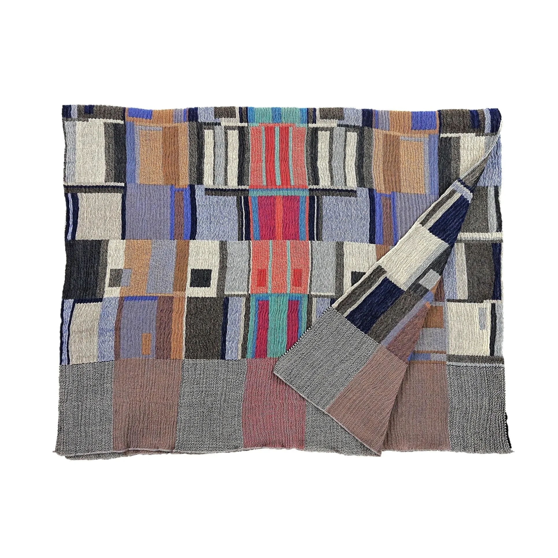NUNO Shawl: "Doorways" (Blue Mix)