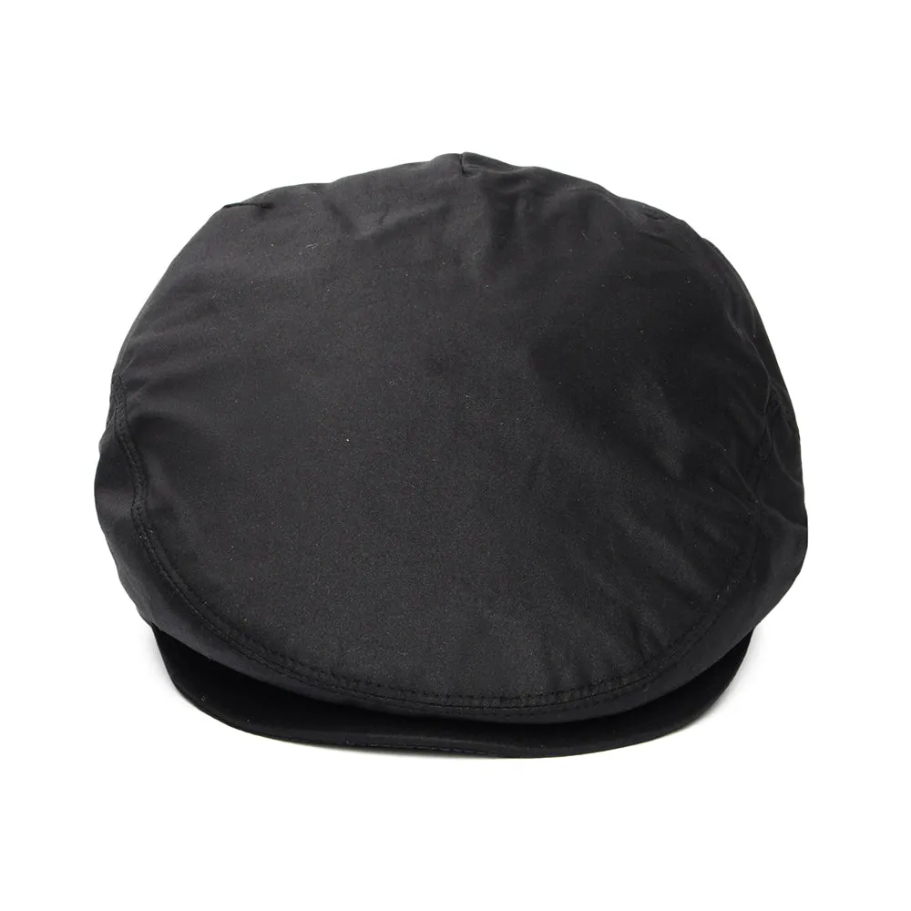 Oilcloth Flat Cap - Black