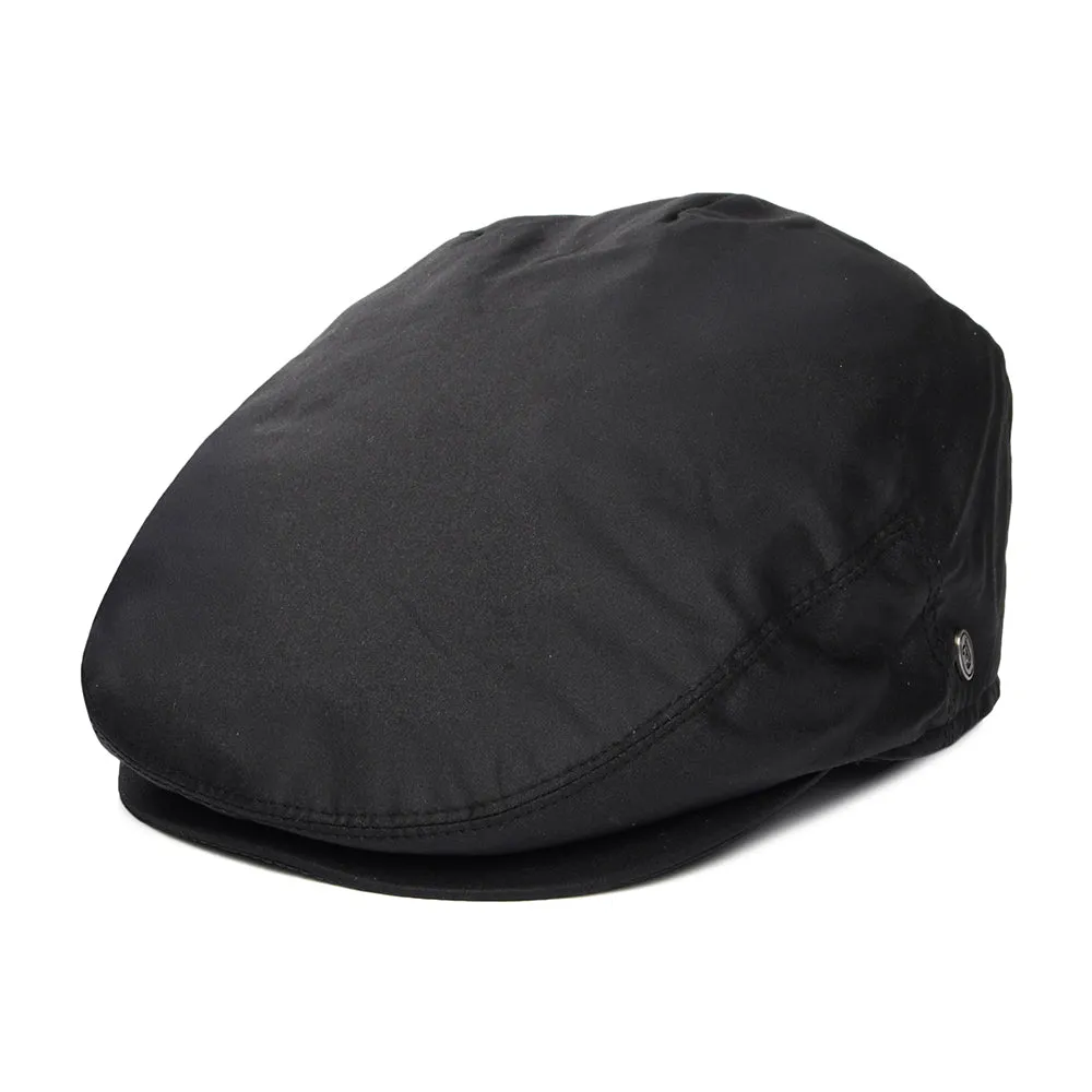 Oilcloth Flat Cap - Black