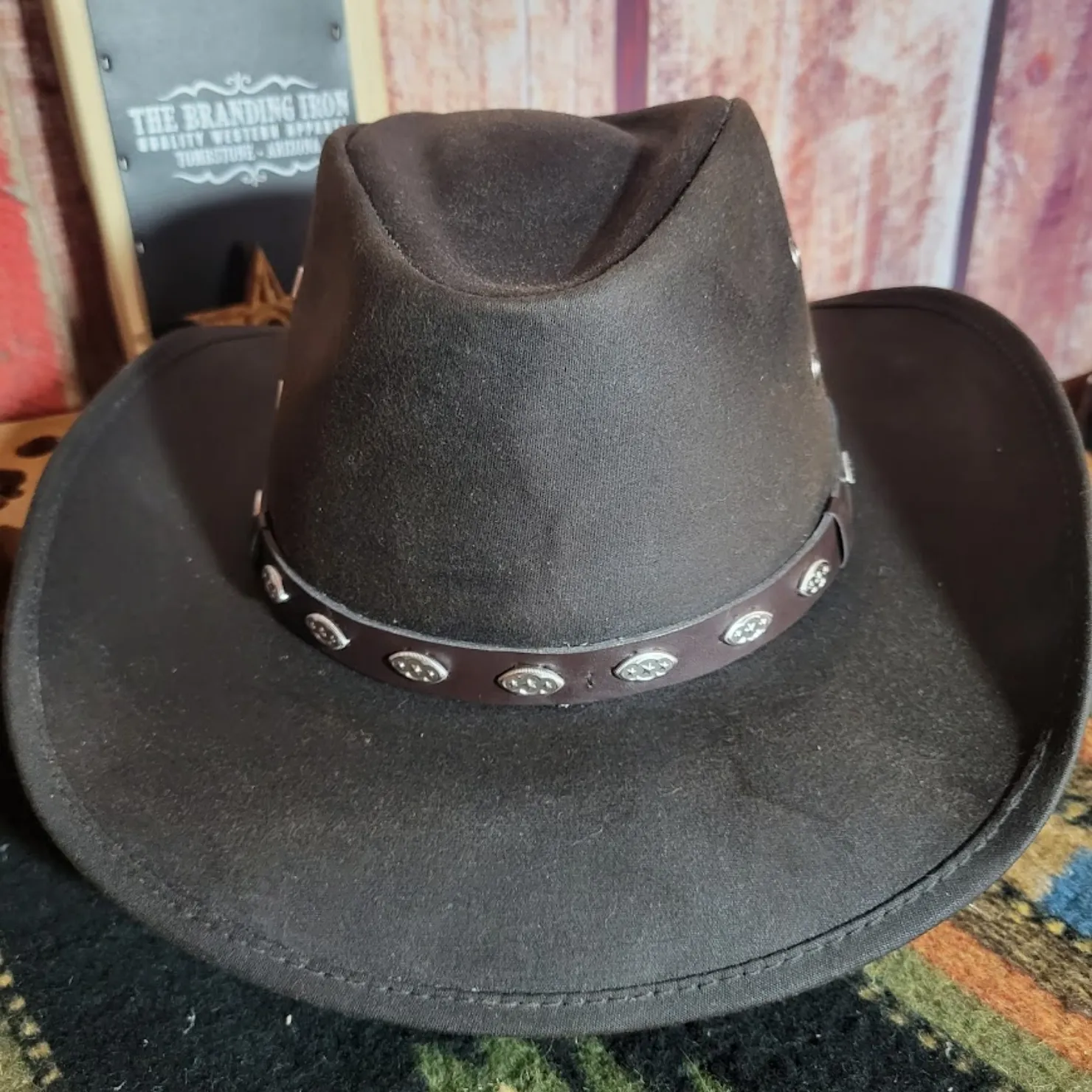 Oilskin Cotton Hat the "Badlands" by Outback Trading Company  14716-BRN