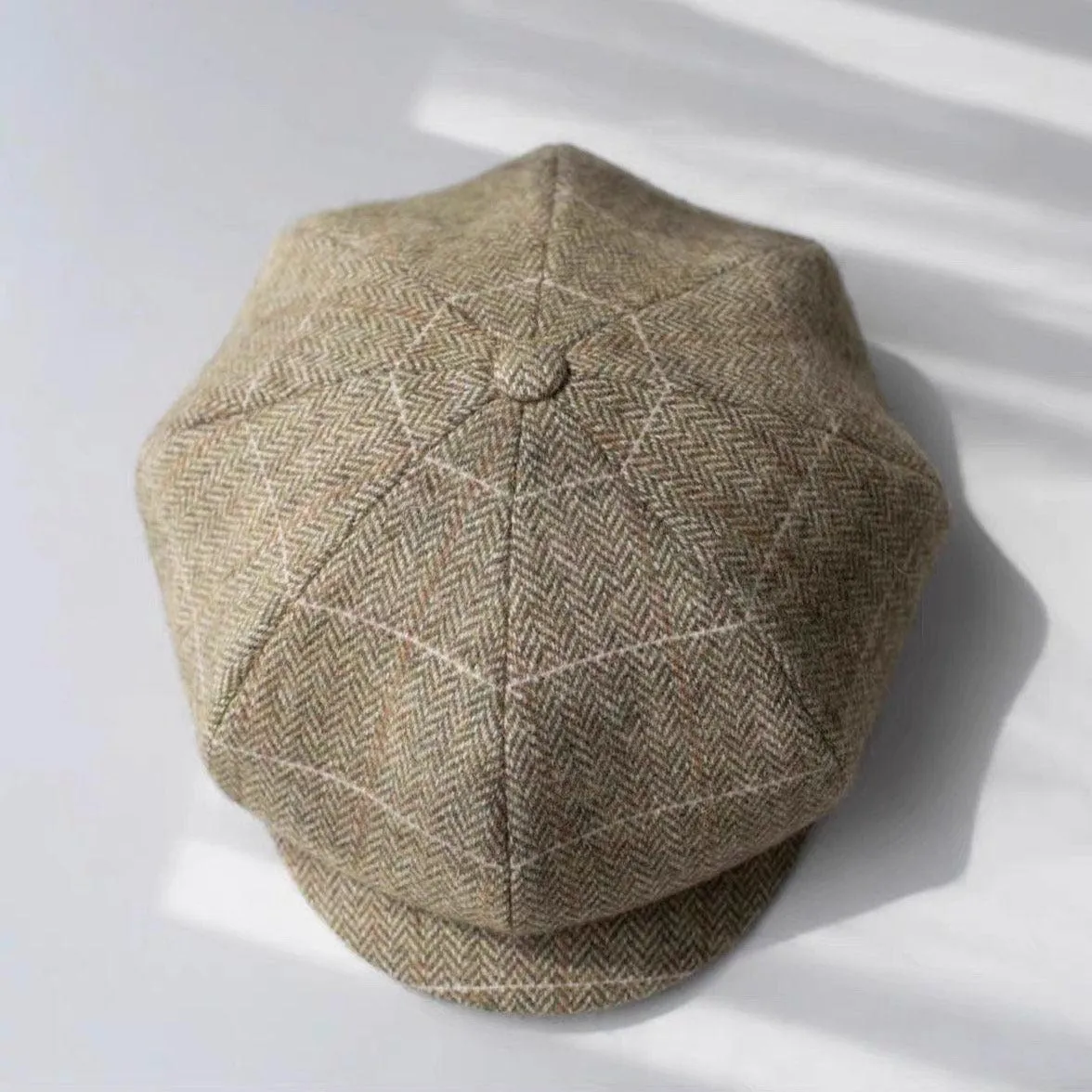 Oversize Slouchy Wool Newsboy Cap