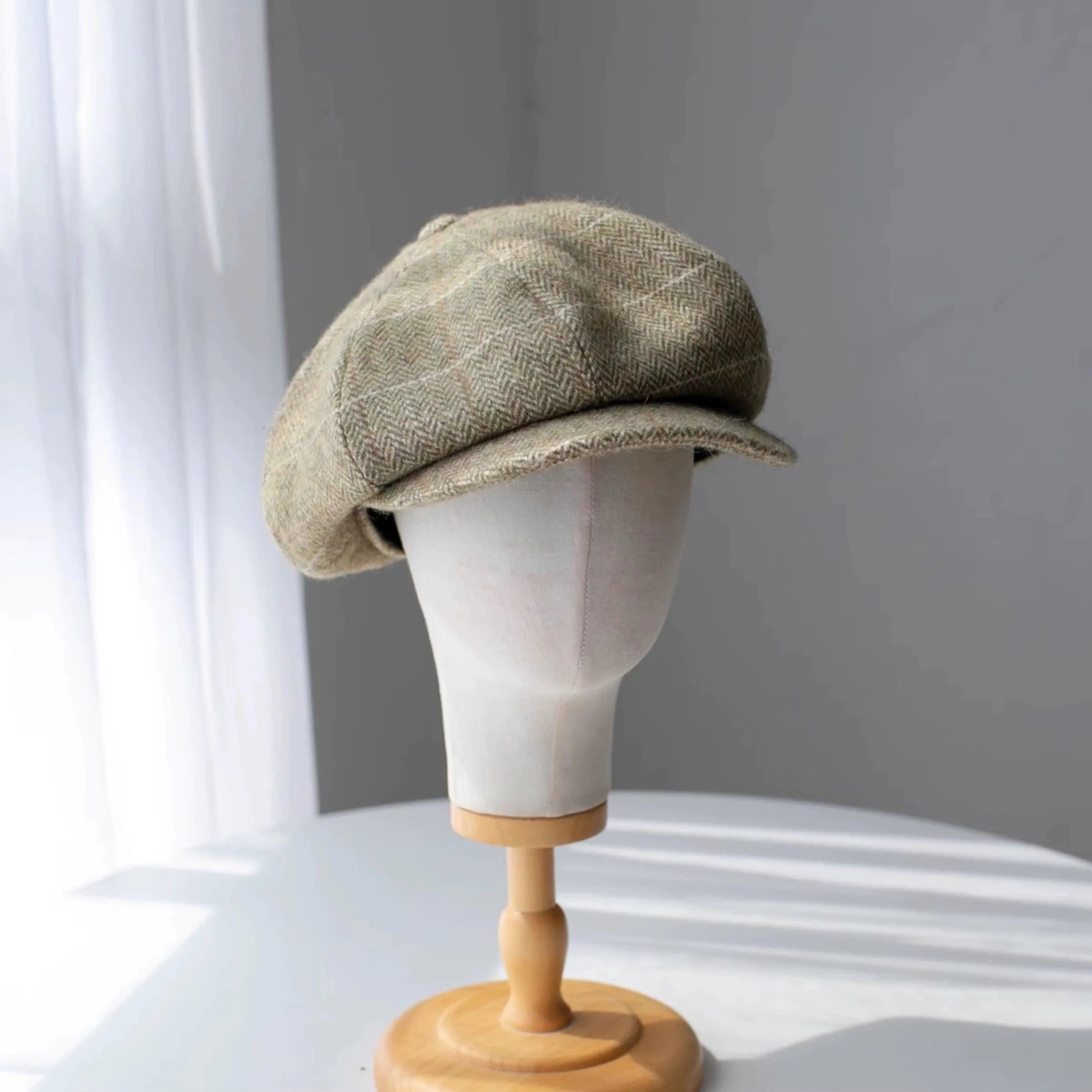 Oversize Slouchy Wool Newsboy Cap