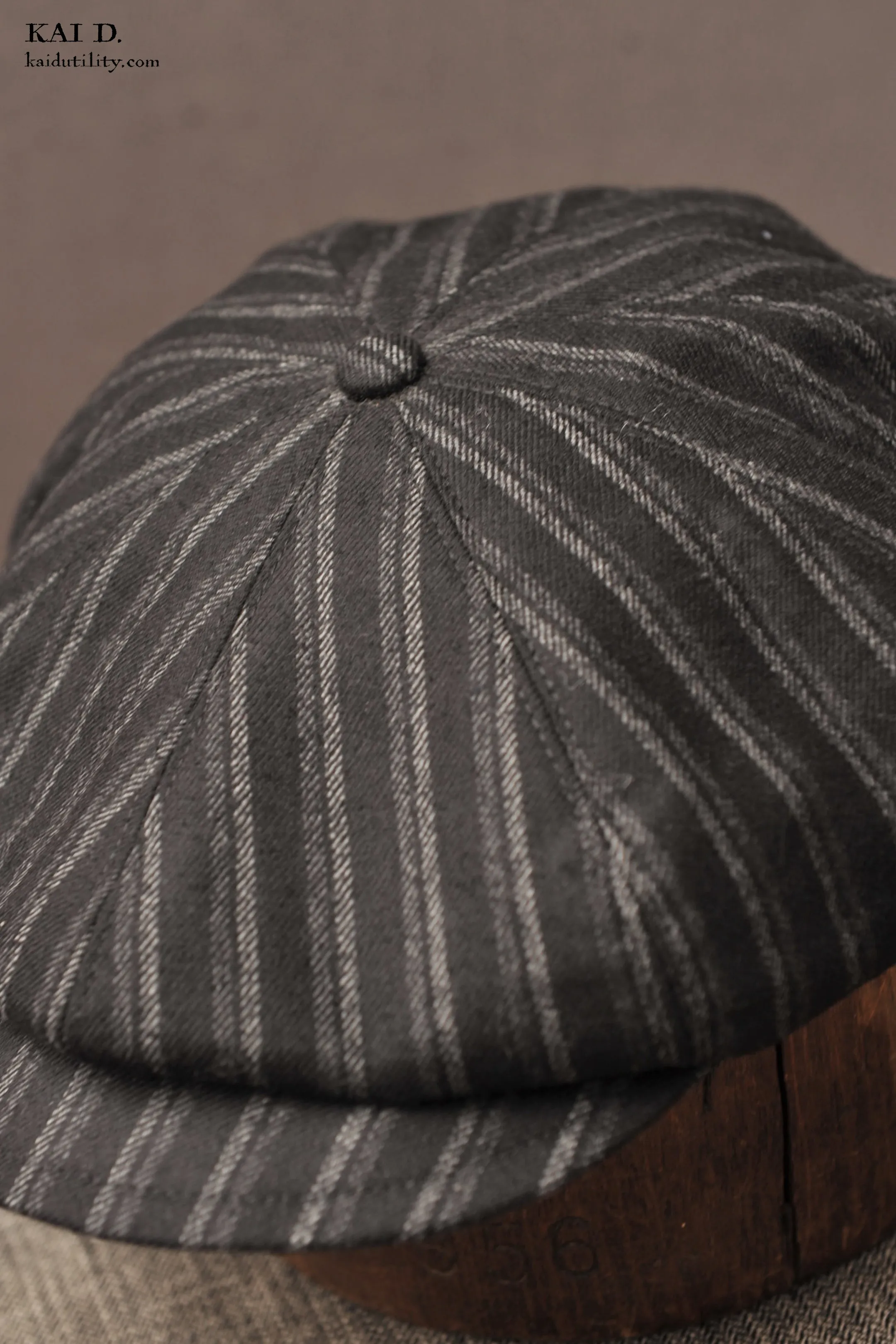 Peaky Hat - Shadow Stripe Wool - M, L