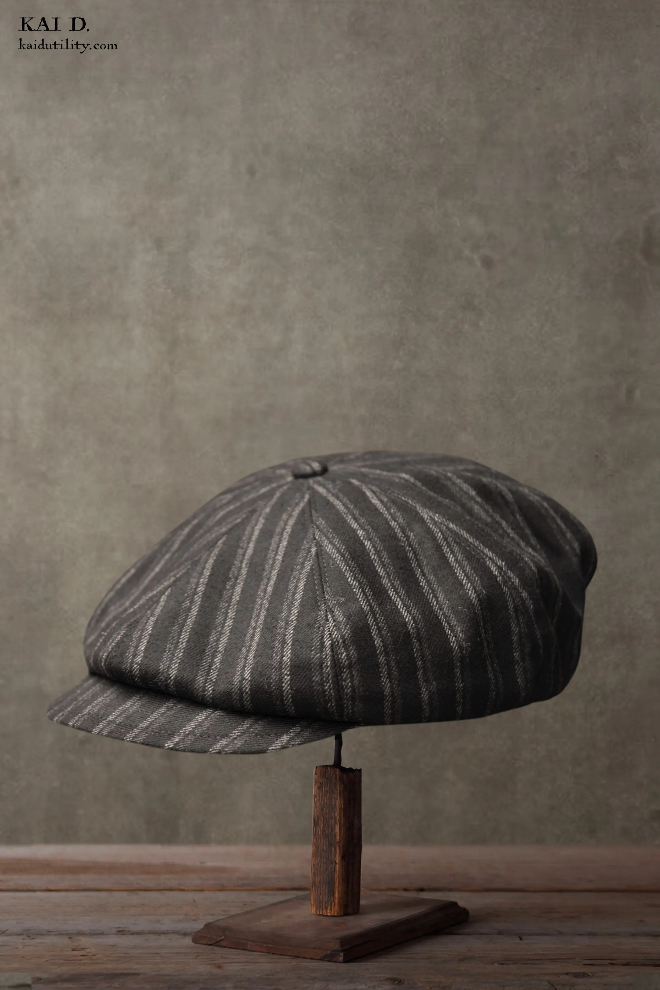 Peaky Hat - Shadow Stripe Wool - M, L