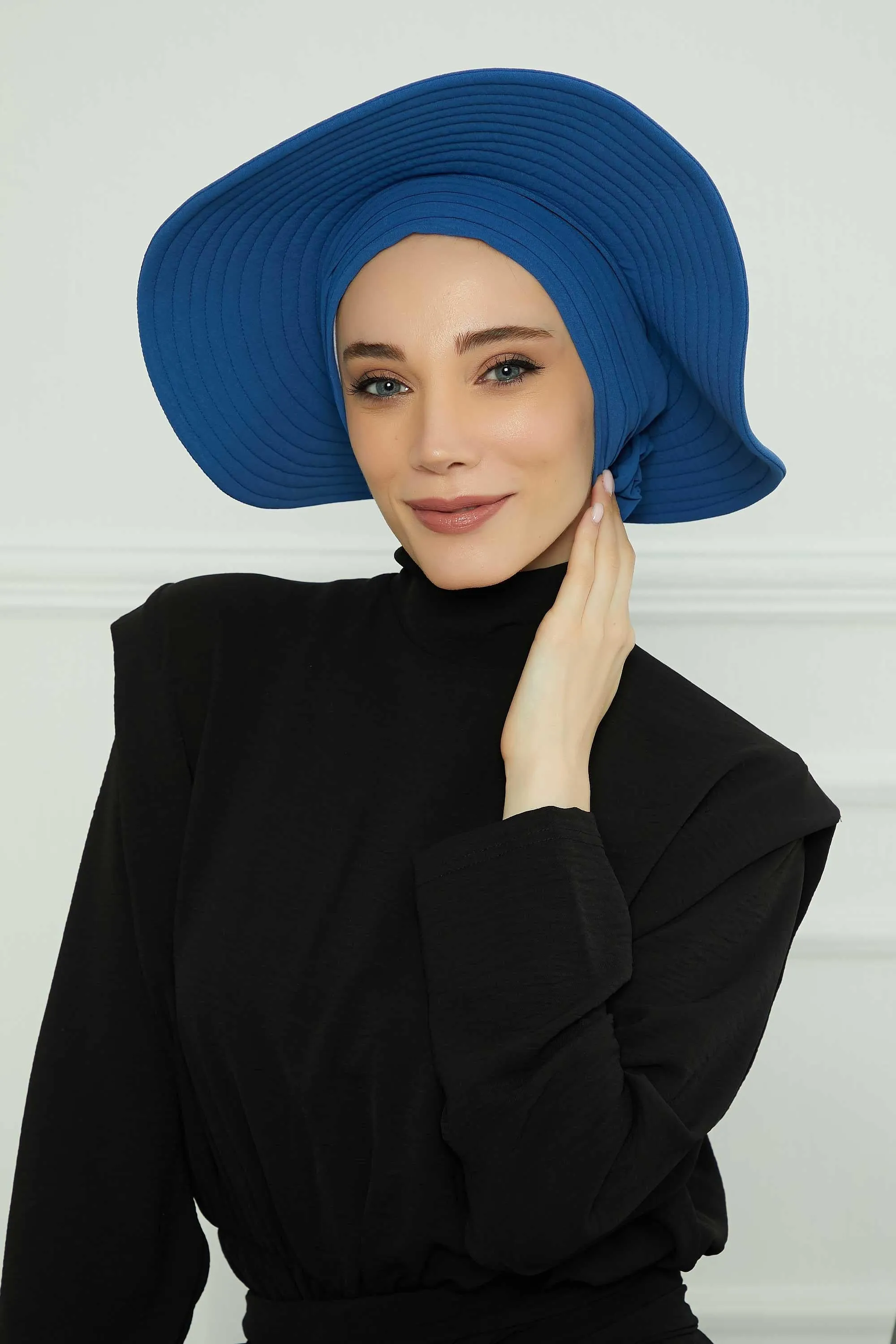 Practicle Detachable Women Sun Hat, Summer Bonnet Cap for Muslim Women, Multi-usage Hijab Sun Hat, Muslim Beach Hat, Sun Protective Hat,S-2A