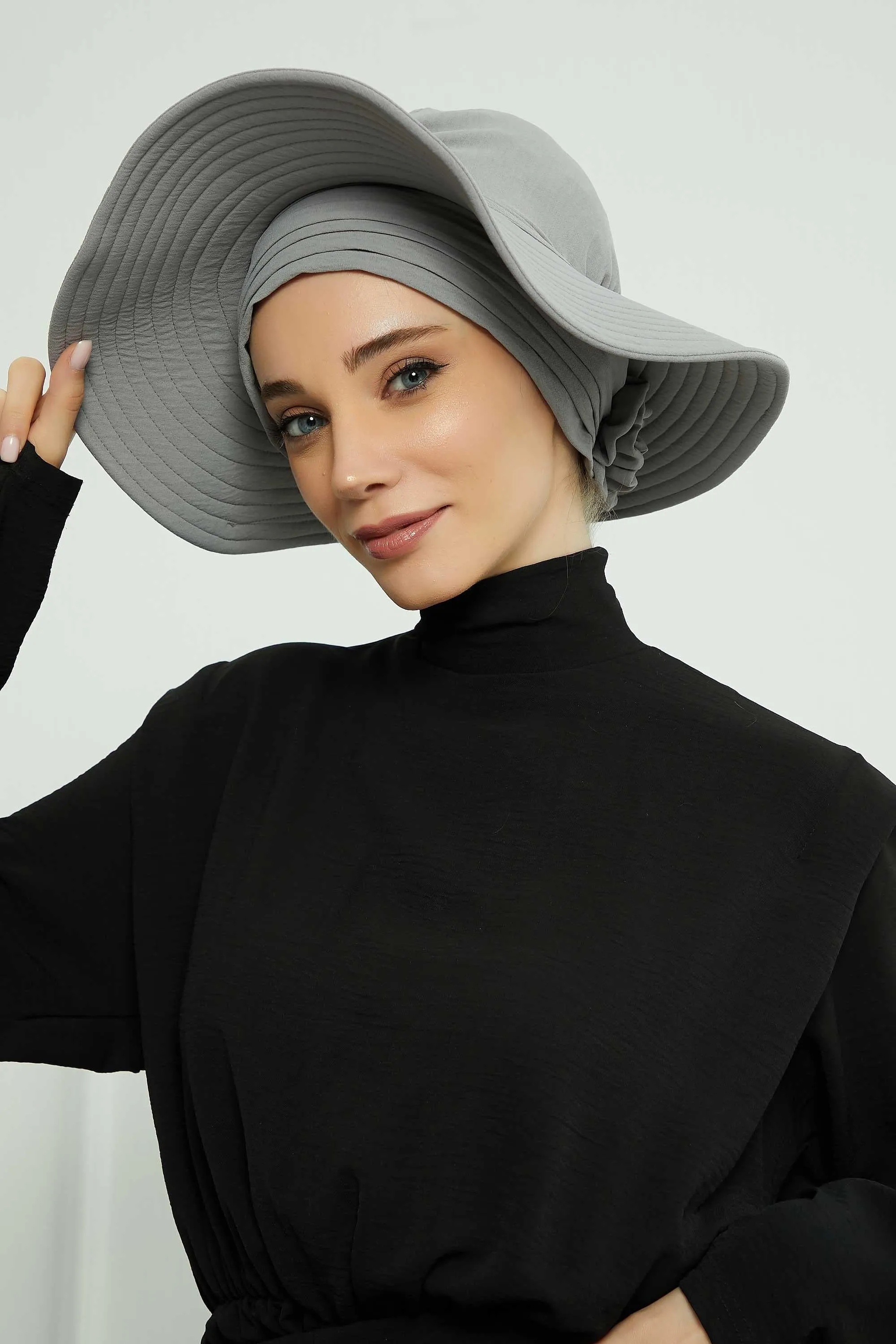 Practicle Detachable Women Sun Hat, Summer Bonnet Cap for Muslim Women, Multi-usage Hijab Sun Hat, Muslim Beach Hat, Sun Protective Hat,S-2A
