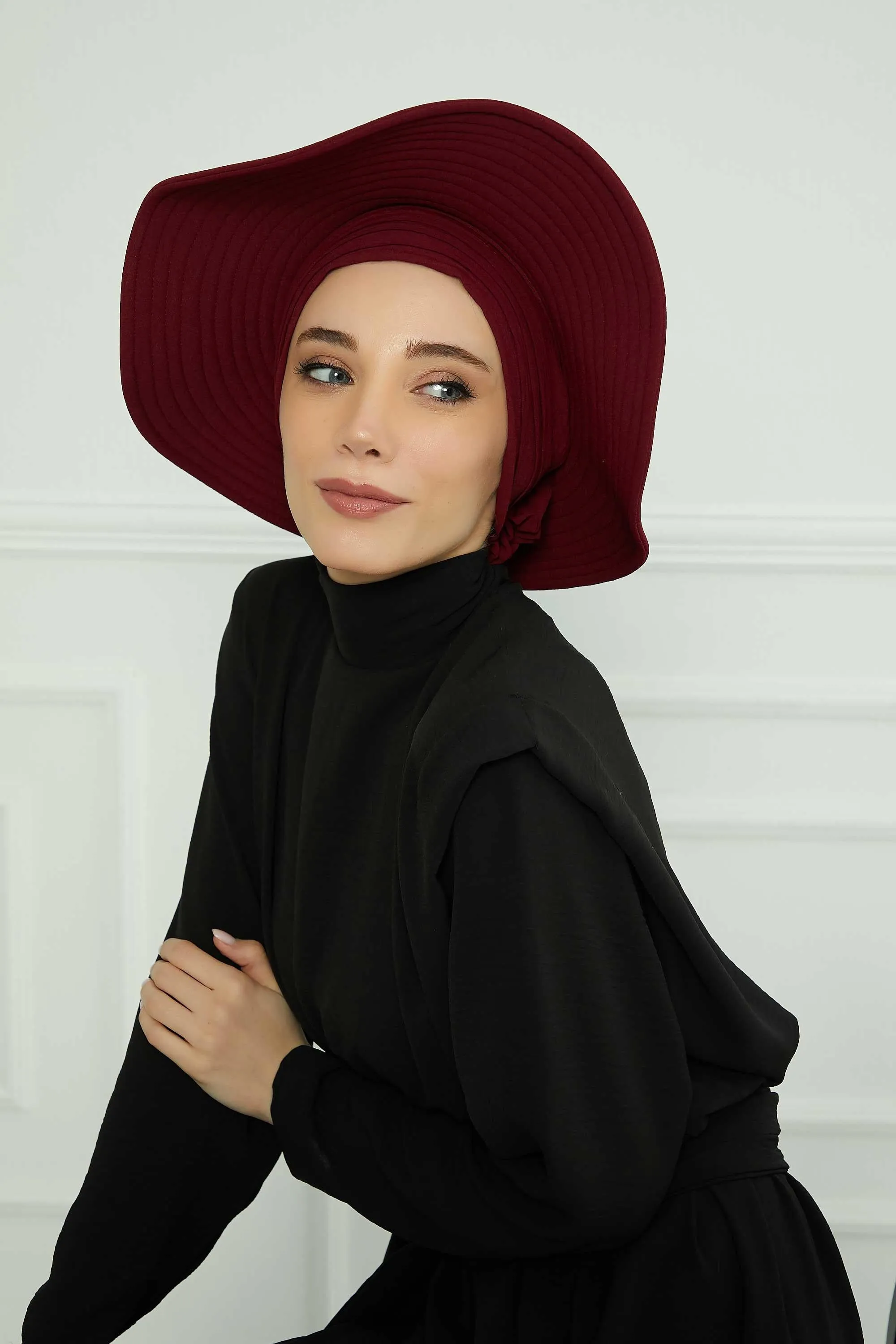 Practicle Detachable Women Sun Hat, Summer Bonnet Cap for Muslim Women, Multi-usage Hijab Sun Hat, Muslim Beach Hat, Sun Protective Hat,S-2A