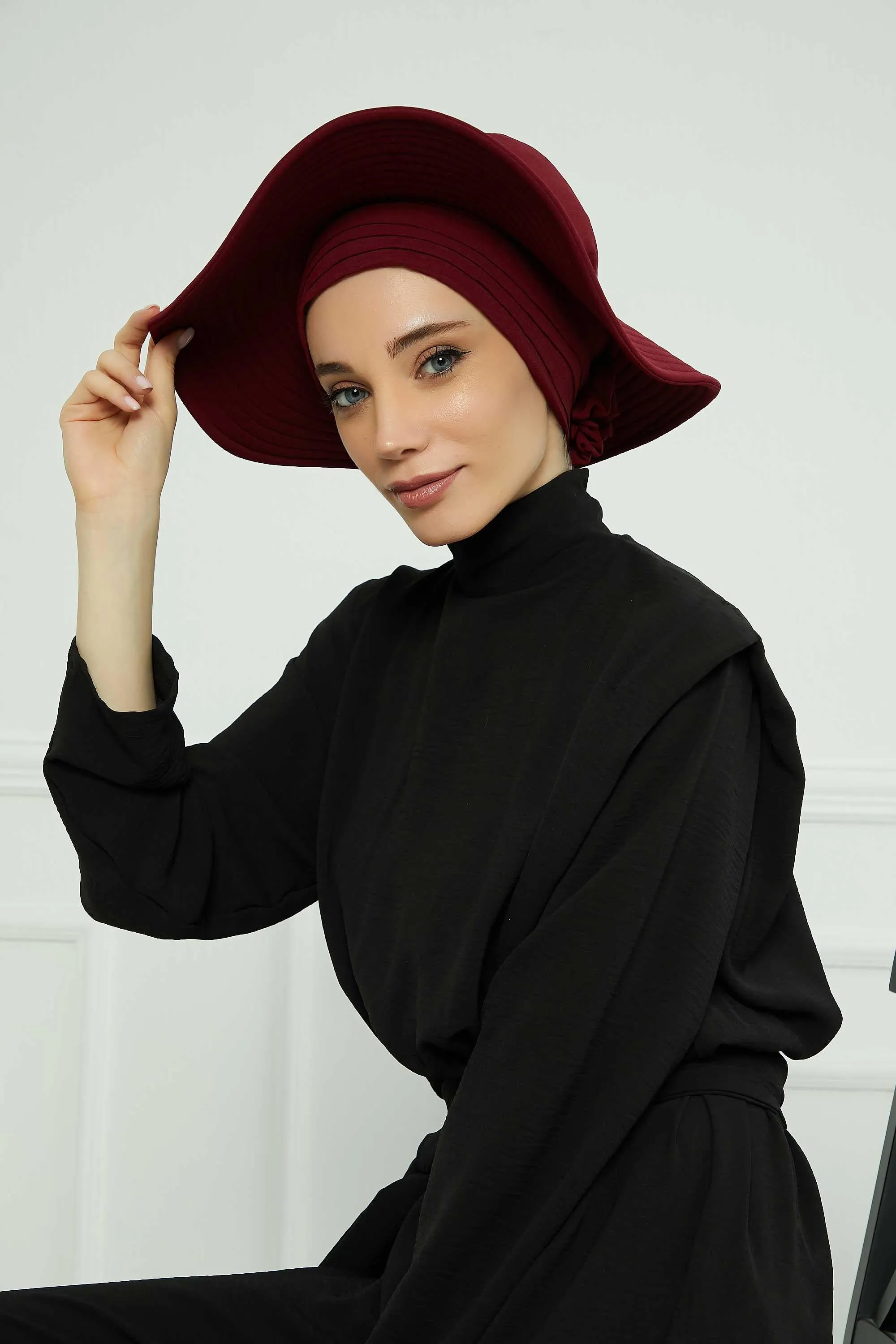 Practicle Detachable Women Sun Hat, Summer Bonnet Cap for Muslim Women, Multi-usage Hijab Sun Hat, Muslim Beach Hat, Sun Protective Hat,S-2A