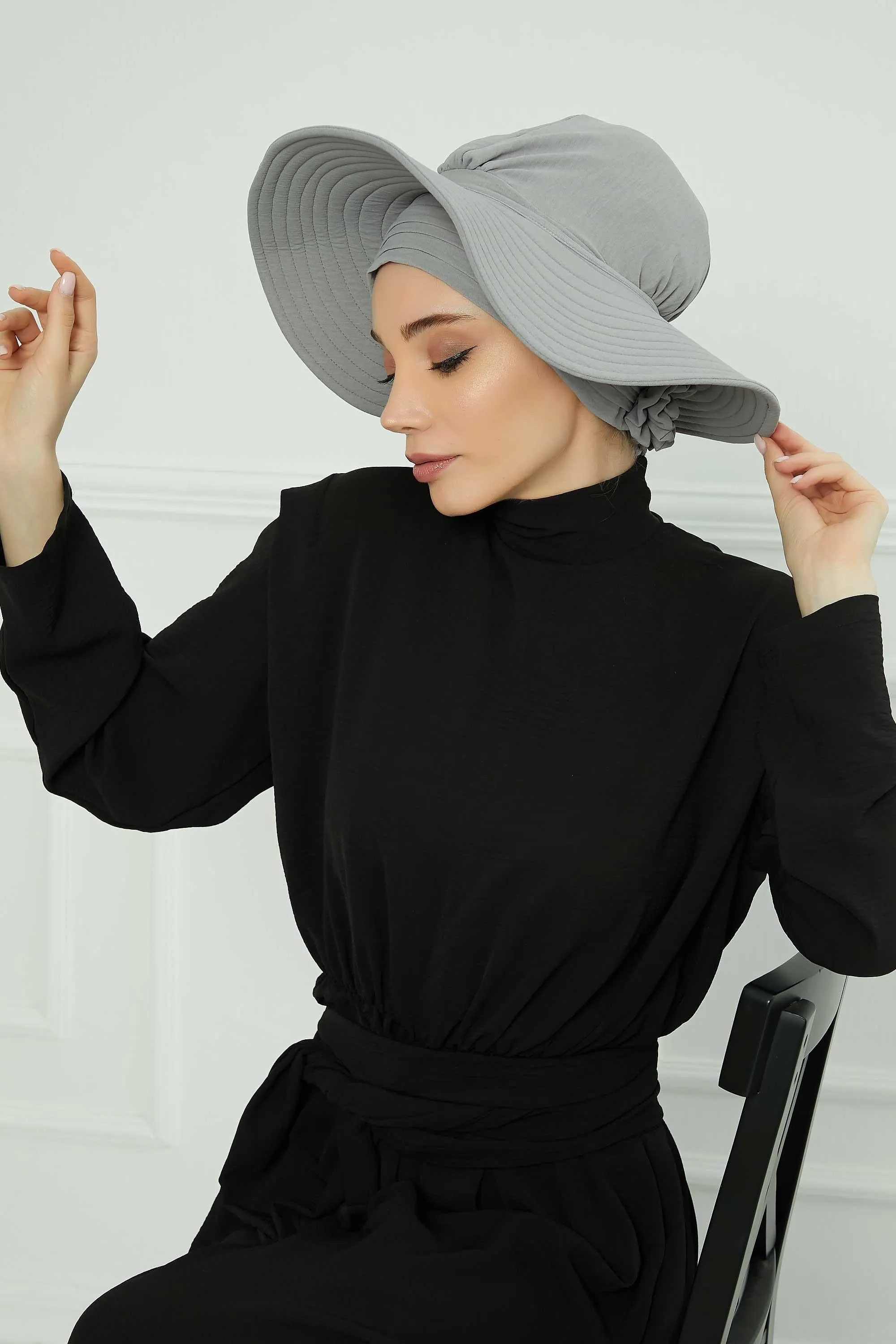 Practicle Detachable Women Sun Hat, Summer Bonnet Cap for Muslim Women, Multi-usage Hijab Sun Hat, Muslim Beach Hat, Sun Protective Hat,S-2A