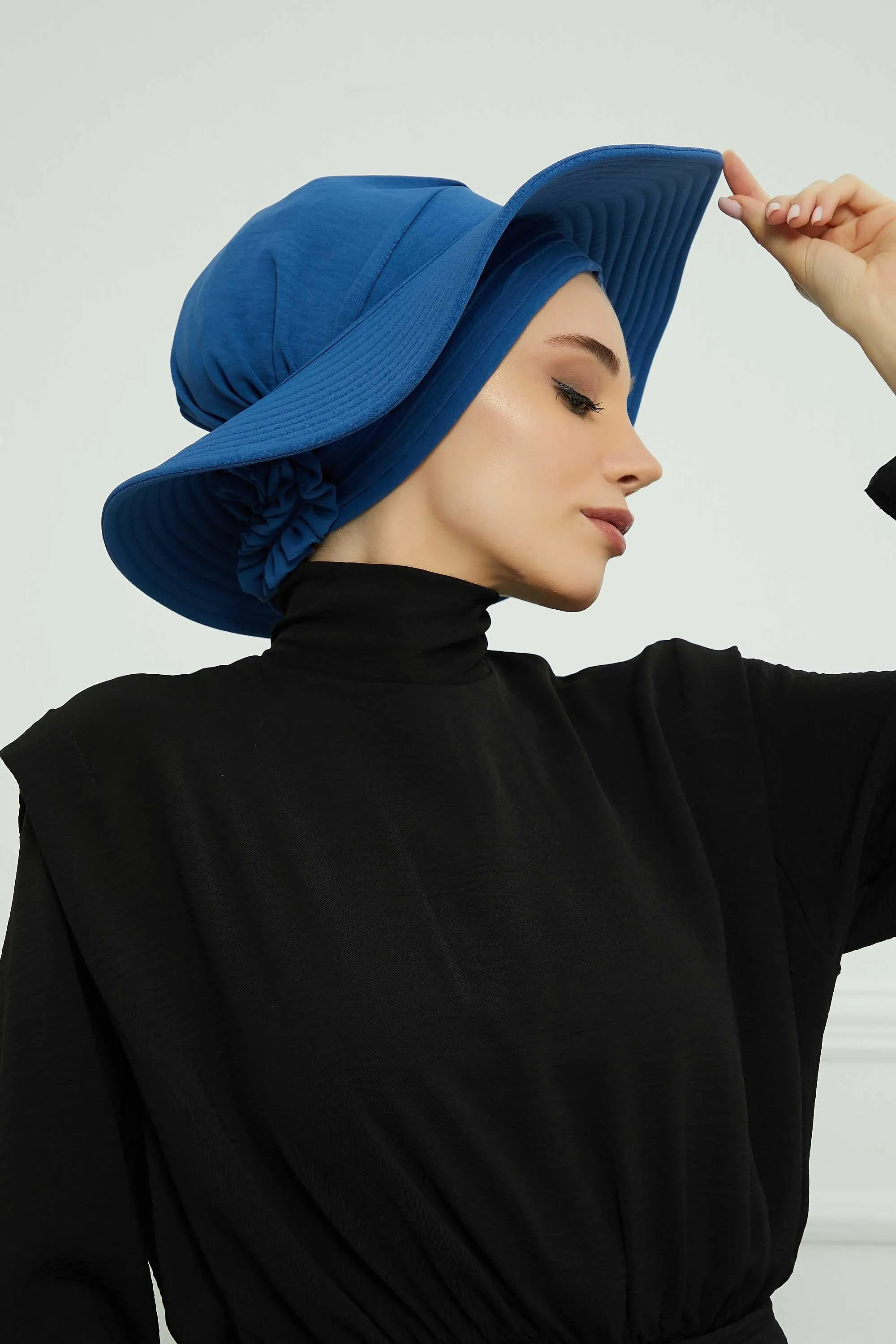 Practicle Detachable Women Sun Hat, Summer Bonnet Cap for Muslim Women, Multi-usage Hijab Sun Hat, Muslim Beach Hat, Sun Protective Hat,S-2A