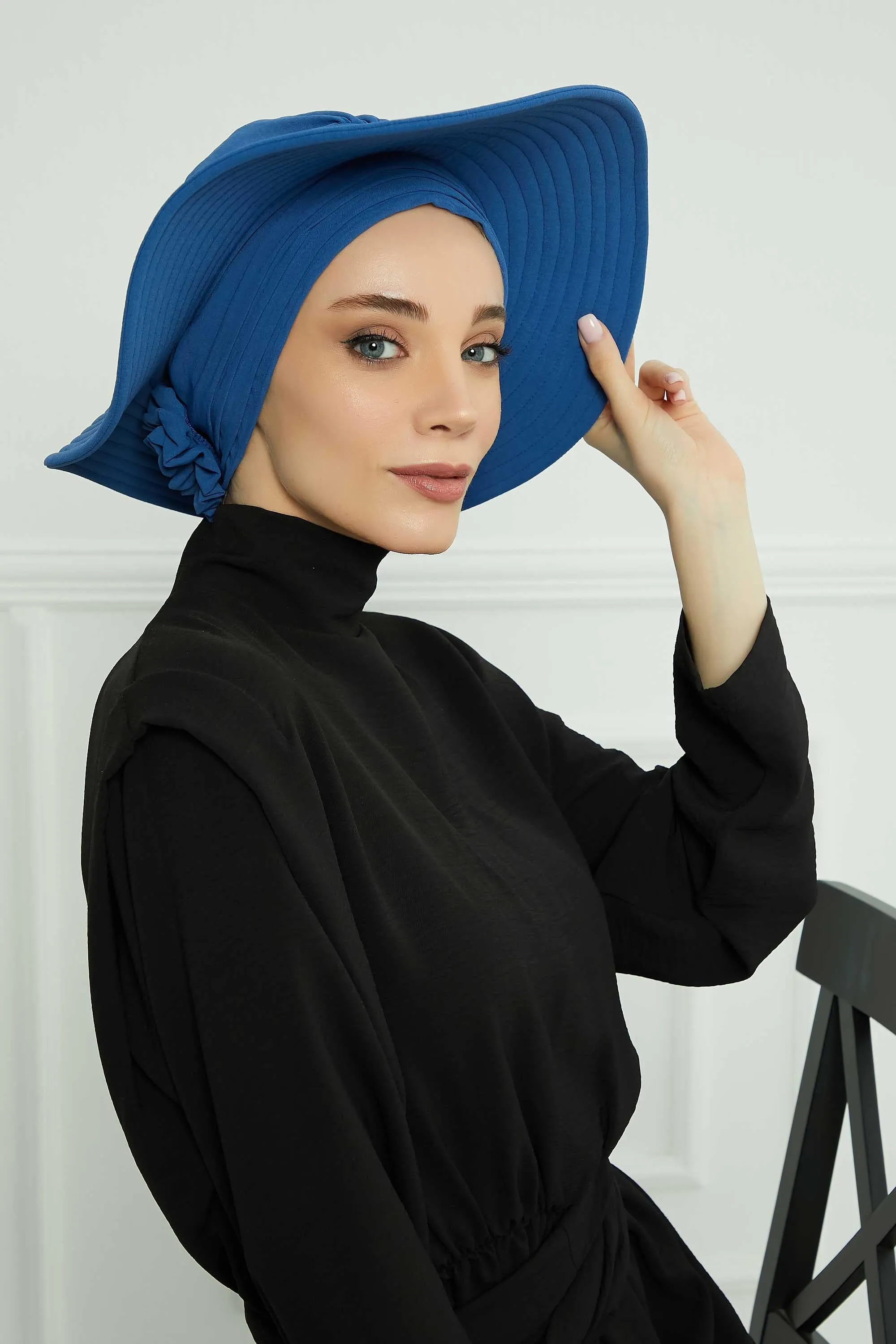 Practicle Detachable Women Sun Hat, Summer Bonnet Cap for Muslim Women, Multi-usage Hijab Sun Hat, Muslim Beach Hat, Sun Protective Hat,S-2A