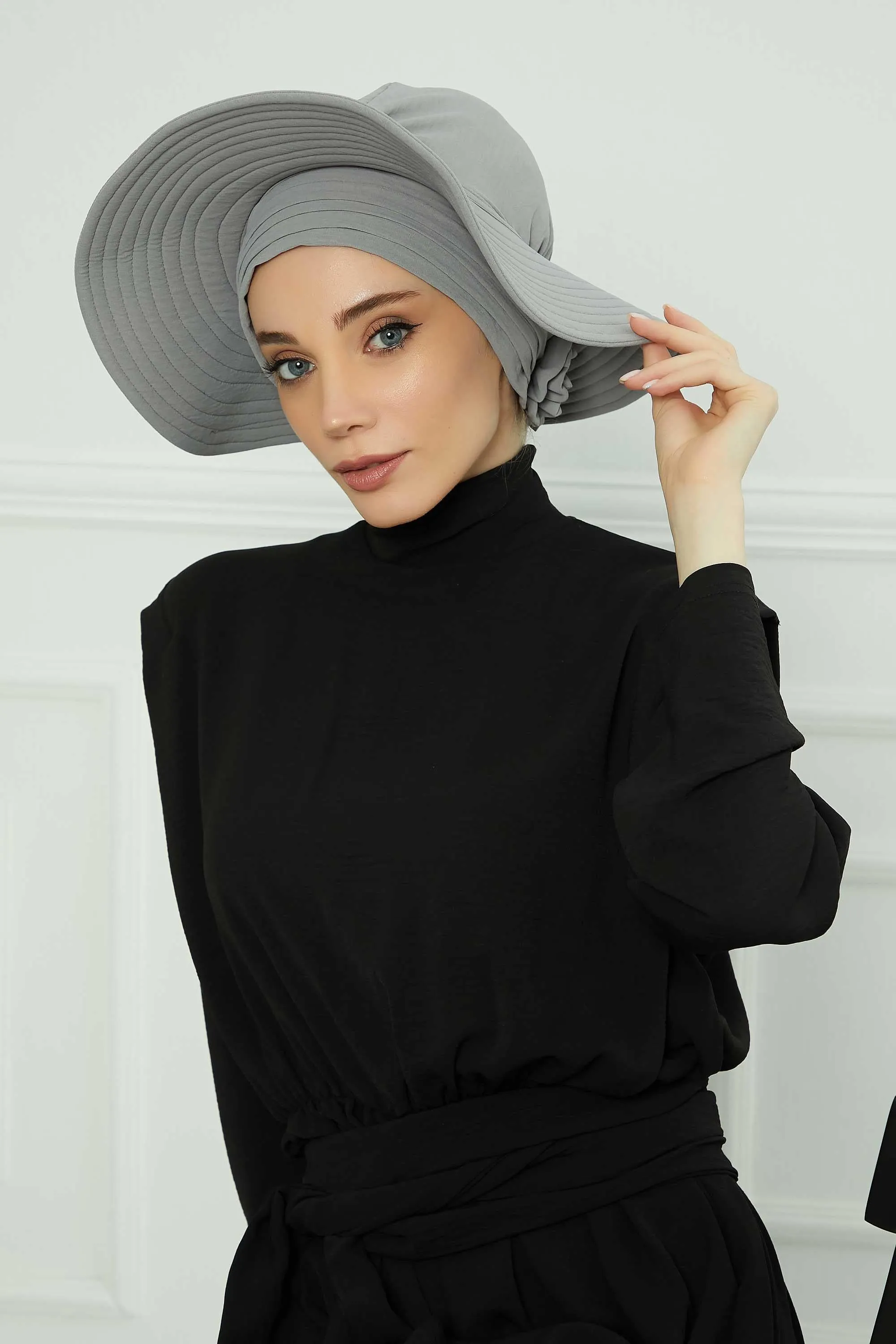 Practicle Detachable Women Sun Hat, Summer Bonnet Cap for Muslim Women, Multi-usage Hijab Sun Hat, Muslim Beach Hat, Sun Protective Hat,S-2A