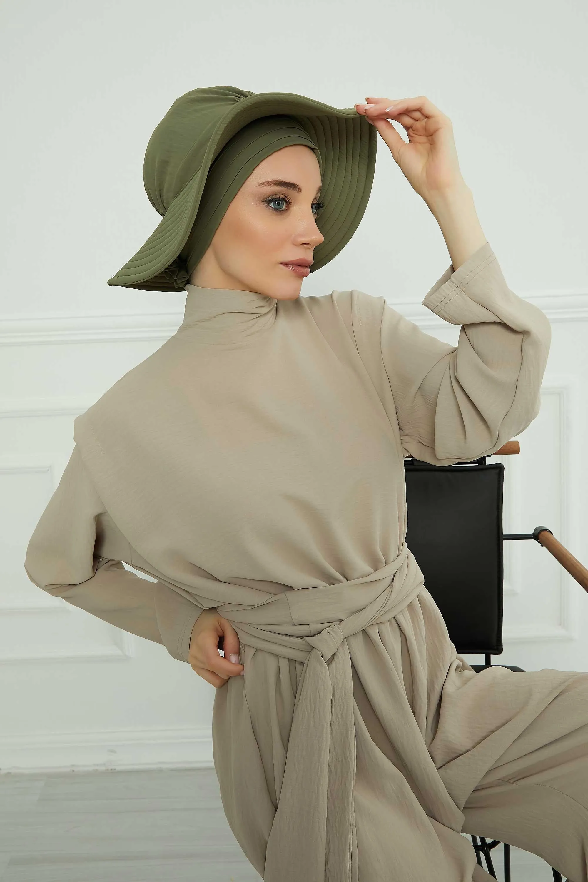 Practicle Detachable Women Sun Hat, Summer Bonnet Cap for Muslim Women, Multi-usage Hijab Sun Hat, Muslim Beach Hat, Sun Protective Hat,S-2A