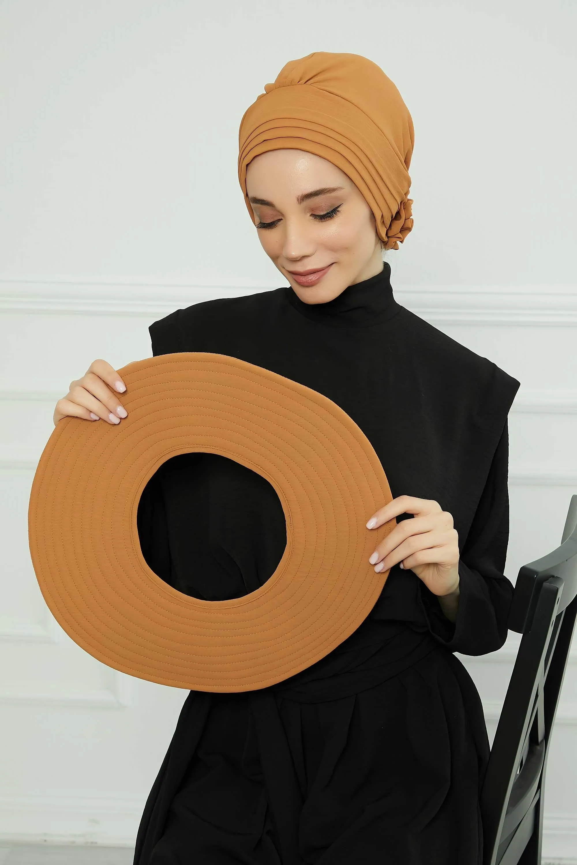 Practicle Detachable Women Sun Hat, Summer Bonnet Cap for Muslim Women, Multi-usage Hijab Sun Hat, Muslim Beach Hat, Sun Protective Hat,S-2A