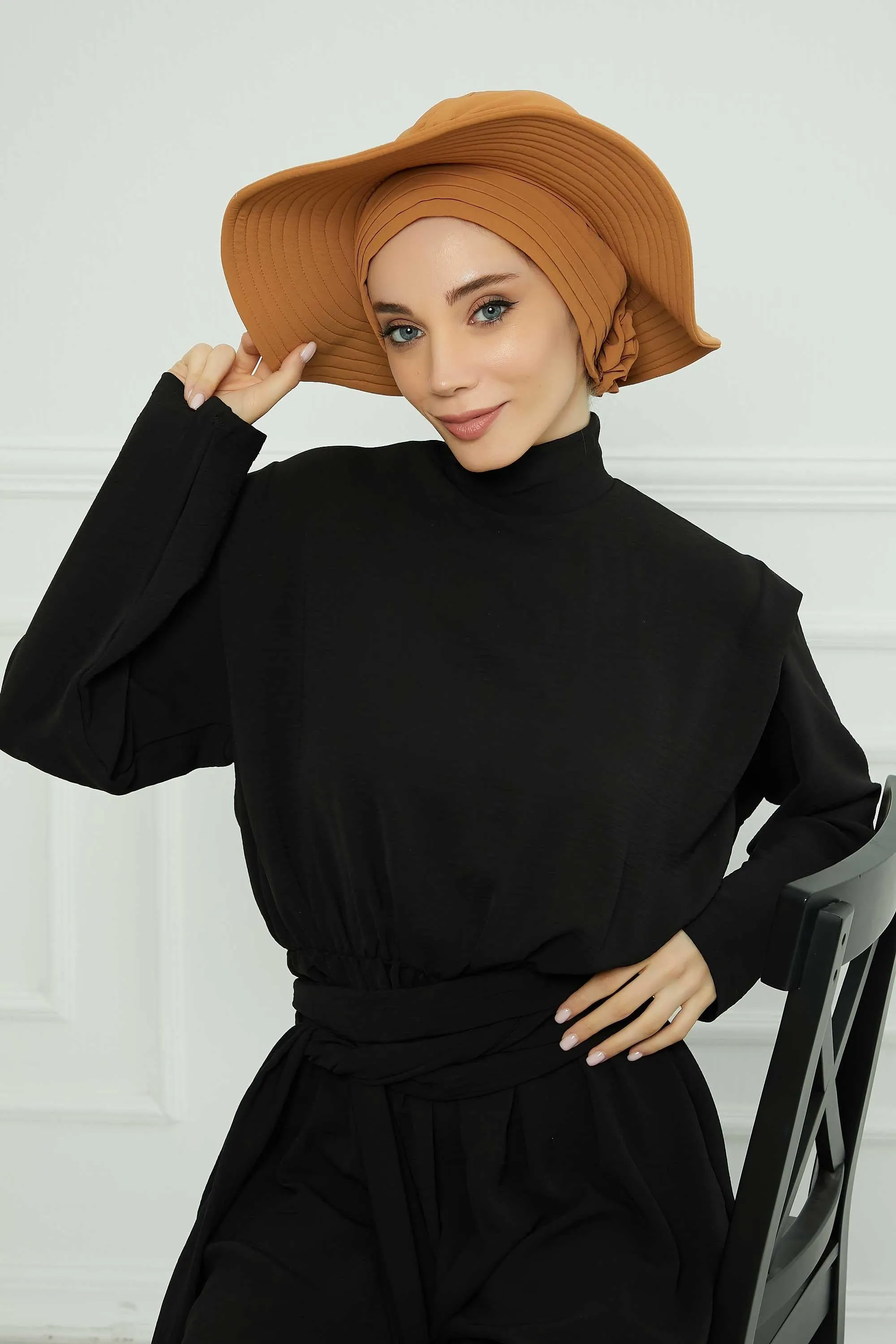 Practicle Detachable Women Sun Hat, Summer Bonnet Cap for Muslim Women, Multi-usage Hijab Sun Hat, Muslim Beach Hat, Sun Protective Hat,S-2A