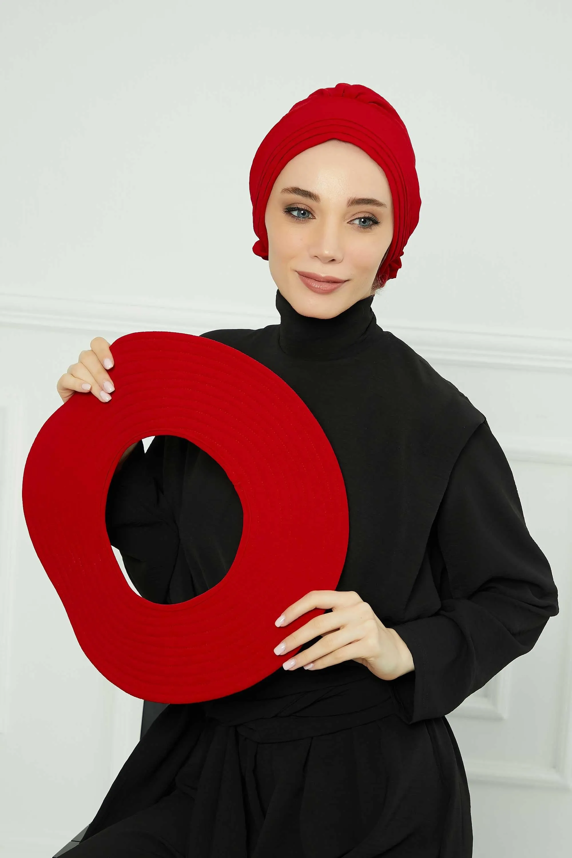 Practicle Detachable Women Sun Hat, Summer Bonnet Cap for Muslim Women, Multi-usage Hijab Sun Hat, Muslim Beach Hat, Sun Protective Hat,S-2A