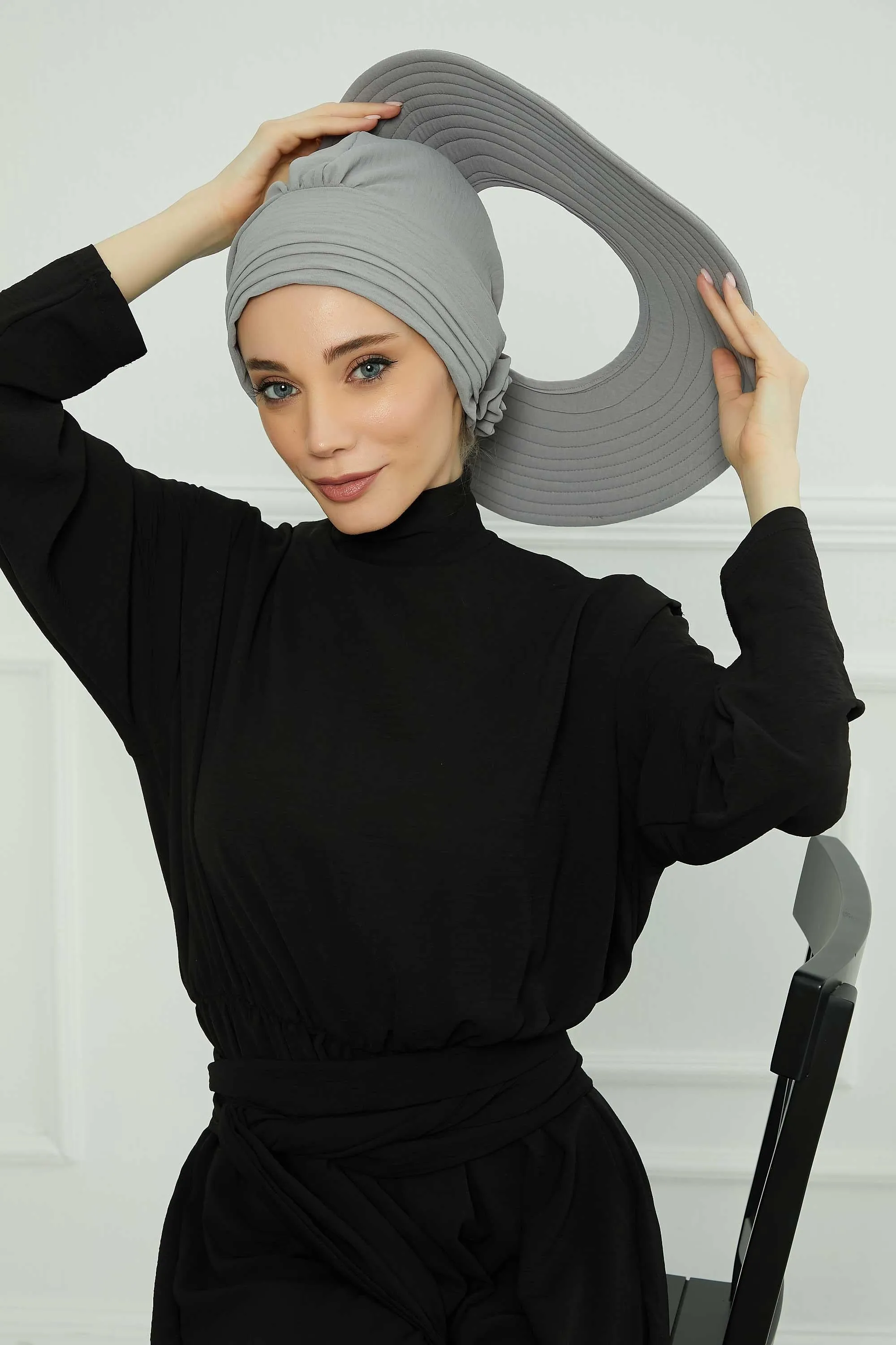 Practicle Detachable Women Sun Hat, Summer Bonnet Cap for Muslim Women, Multi-usage Hijab Sun Hat, Muslim Beach Hat, Sun Protective Hat,S-2A
