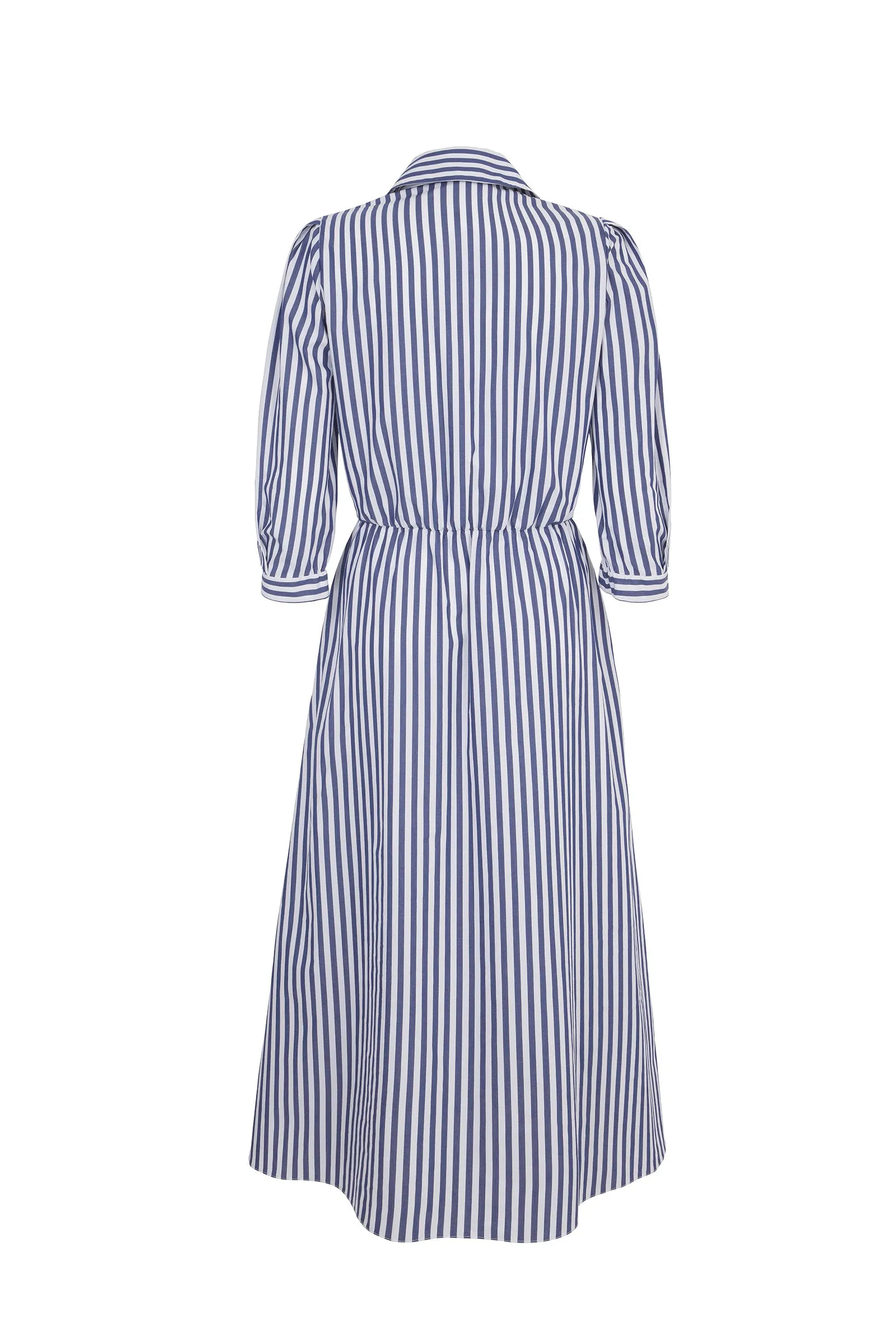 Priscilla 24 Striped Summer Shirt Dress - Sustainable