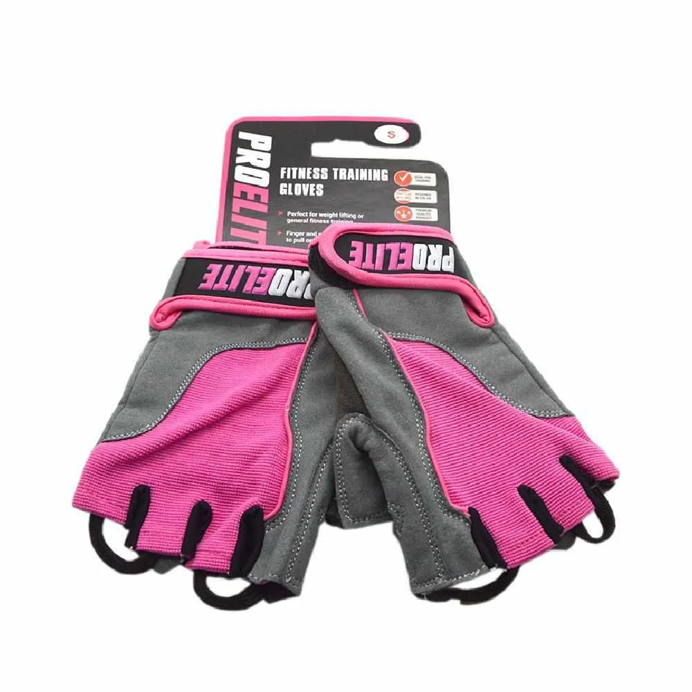 Pro-Elite Weight Lifting Gloves Pink