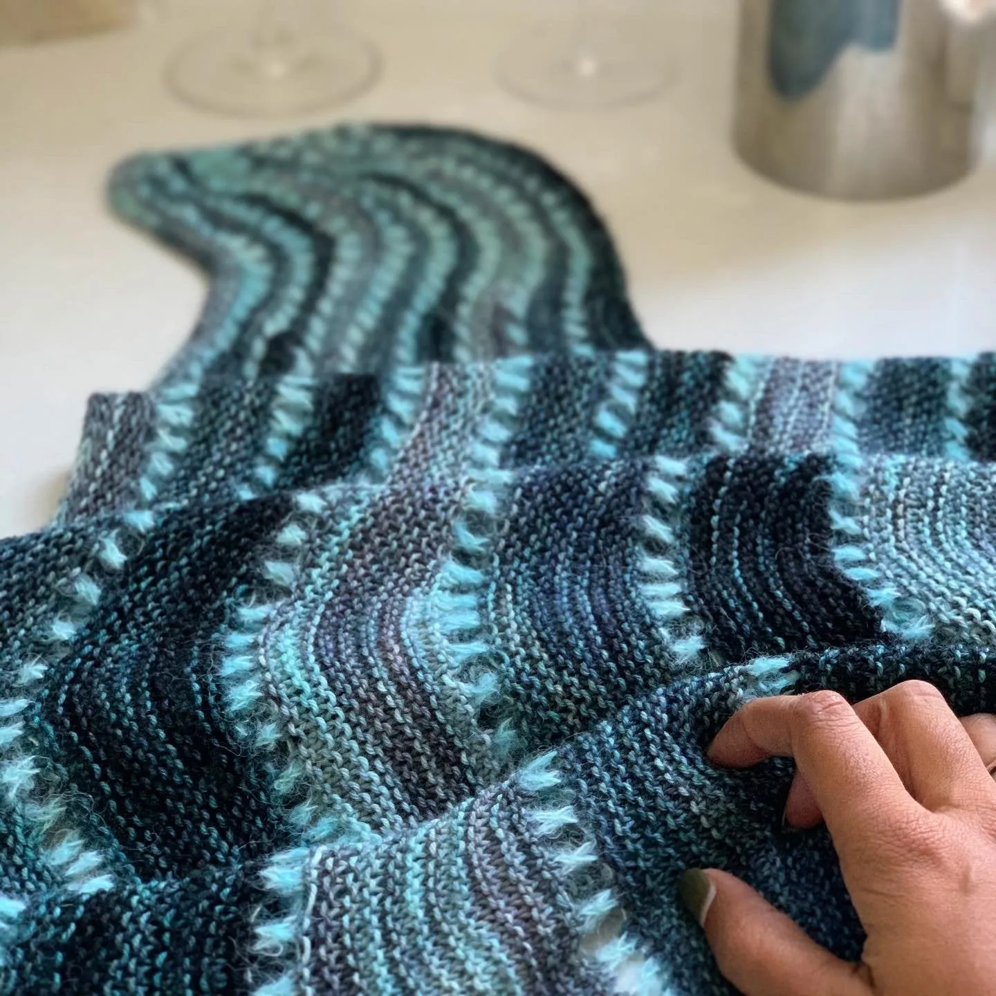 Reverberate Westknits Shawl Kit