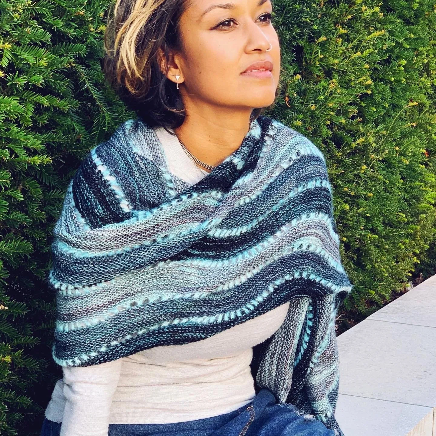 Reverberate Westknits Shawl Kit