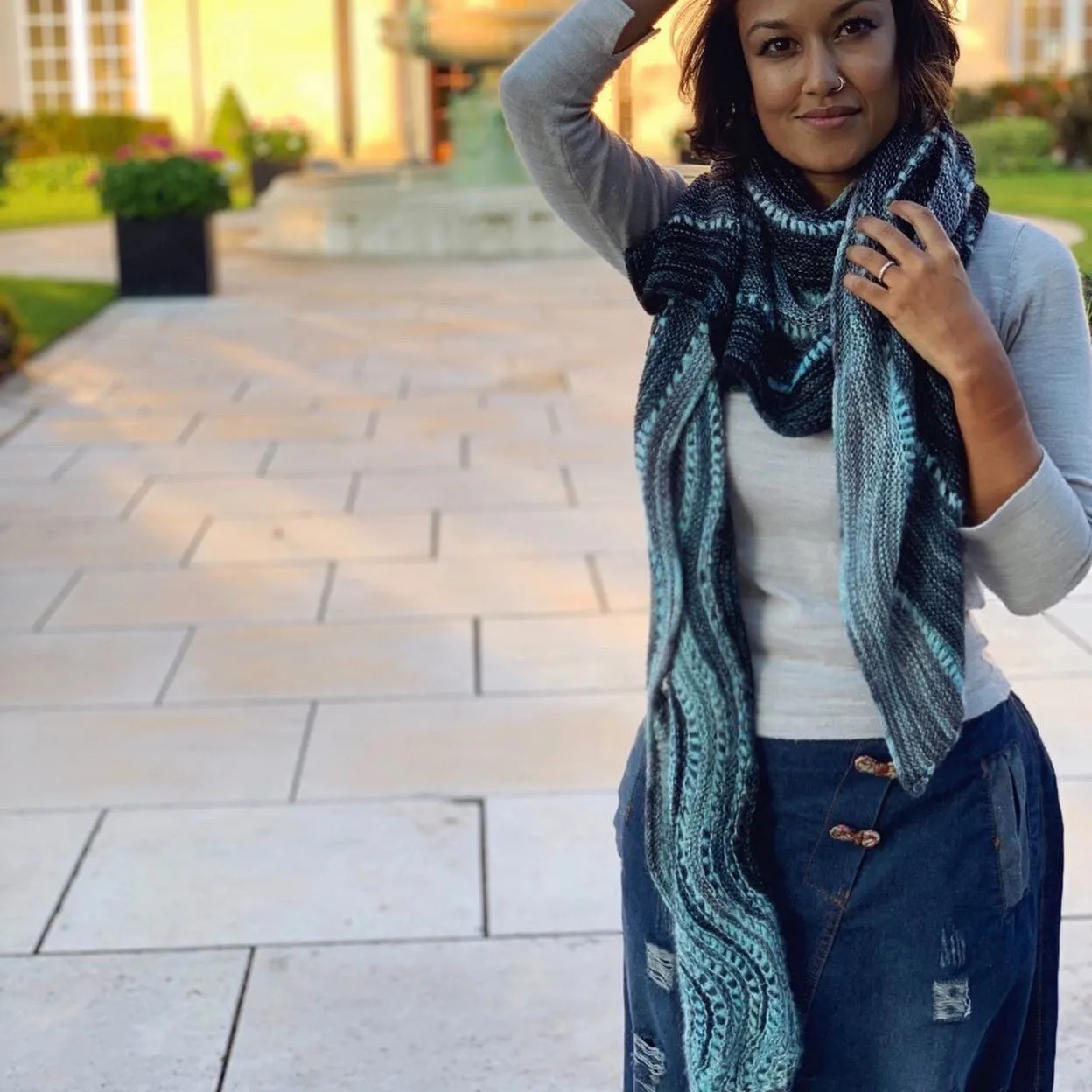 Reverberate Westknits Shawl Kit