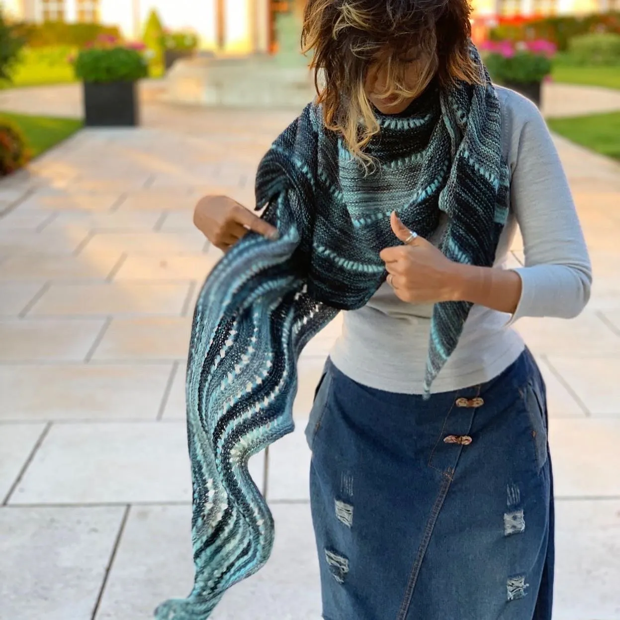 Reverberate Westknits Shawl Kit