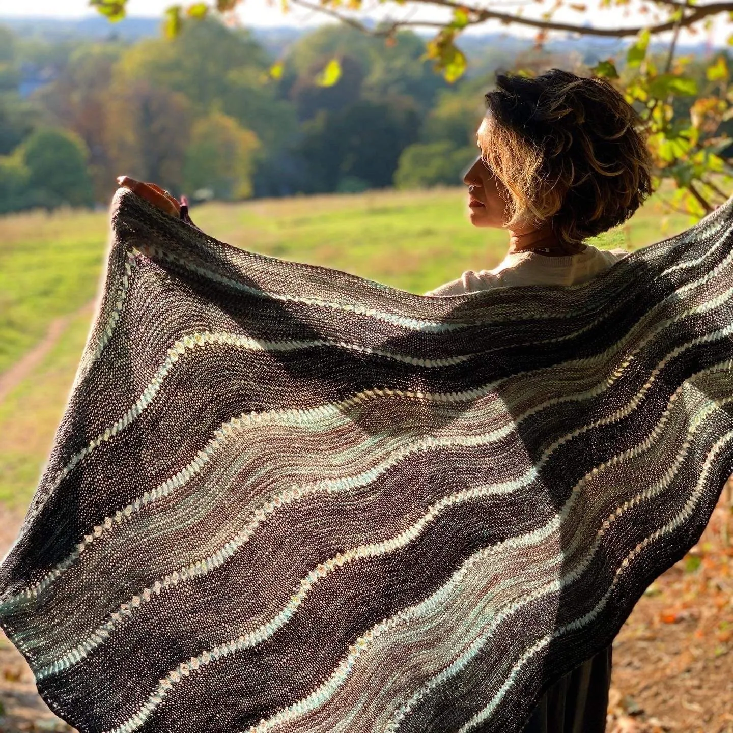 Reverberate Westknits Shawl Kit