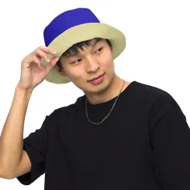 Royal Blue and Sand Reversible bucket hat, Nautical Hat
