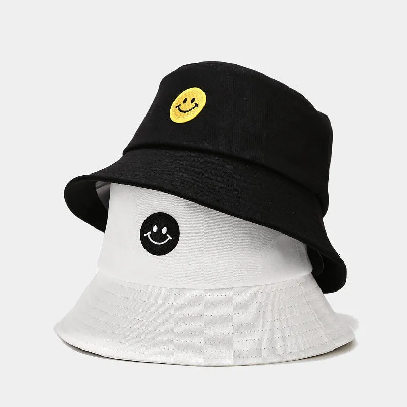 Smiley Face Cap Summer Couple Sun Hat
