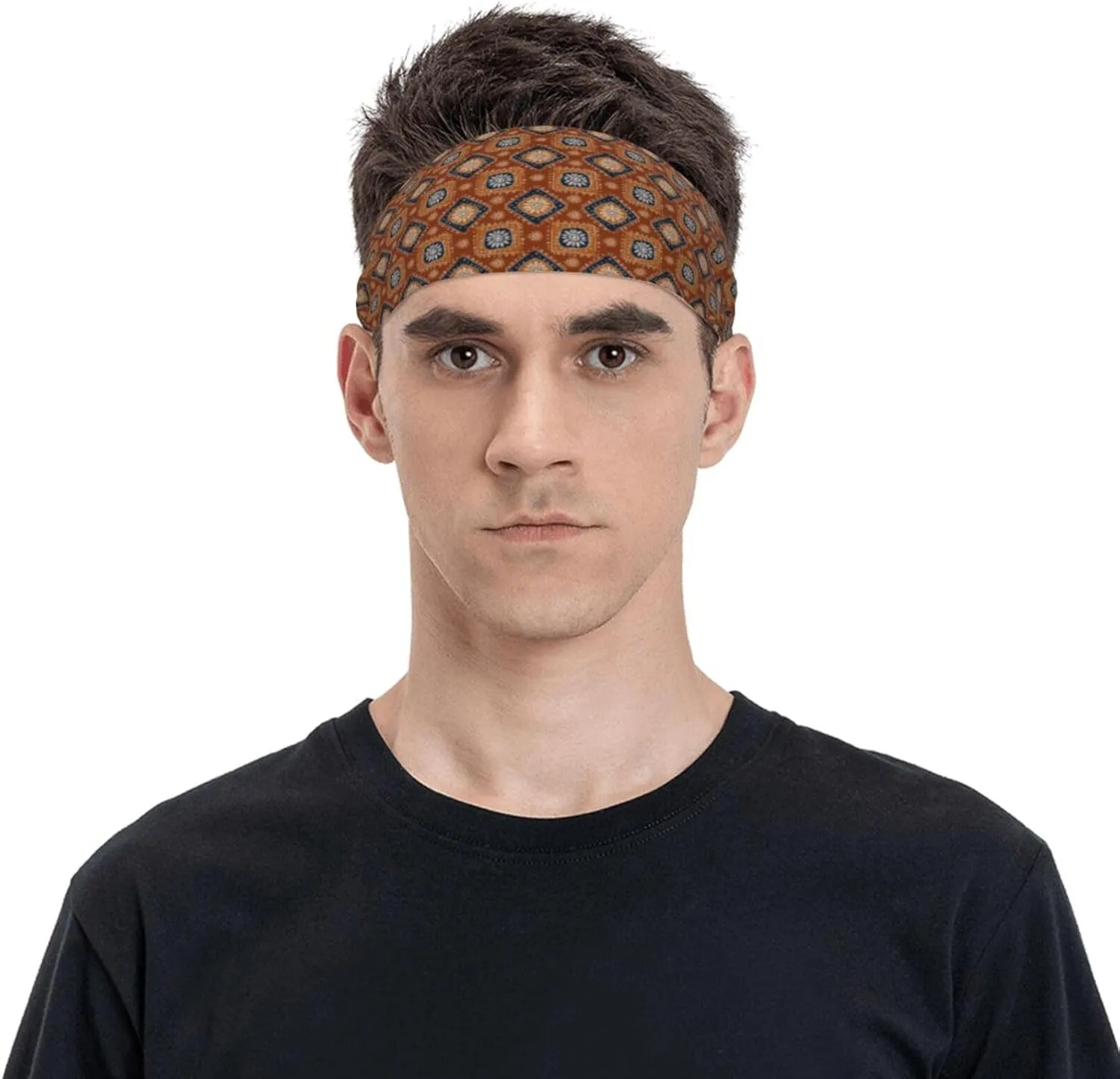 Sports Sweatband Head Bands for Women Men Sweat-Absorbing Headbands Suitable for Running Yoga Fitness Football Exercise