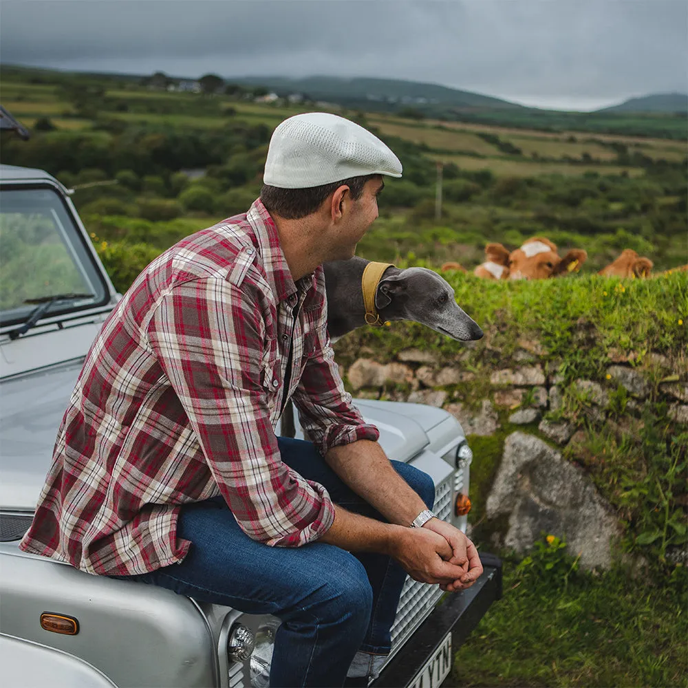 Summer Flat Cap - White