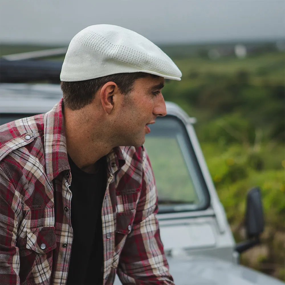 Summer Flat Cap - White