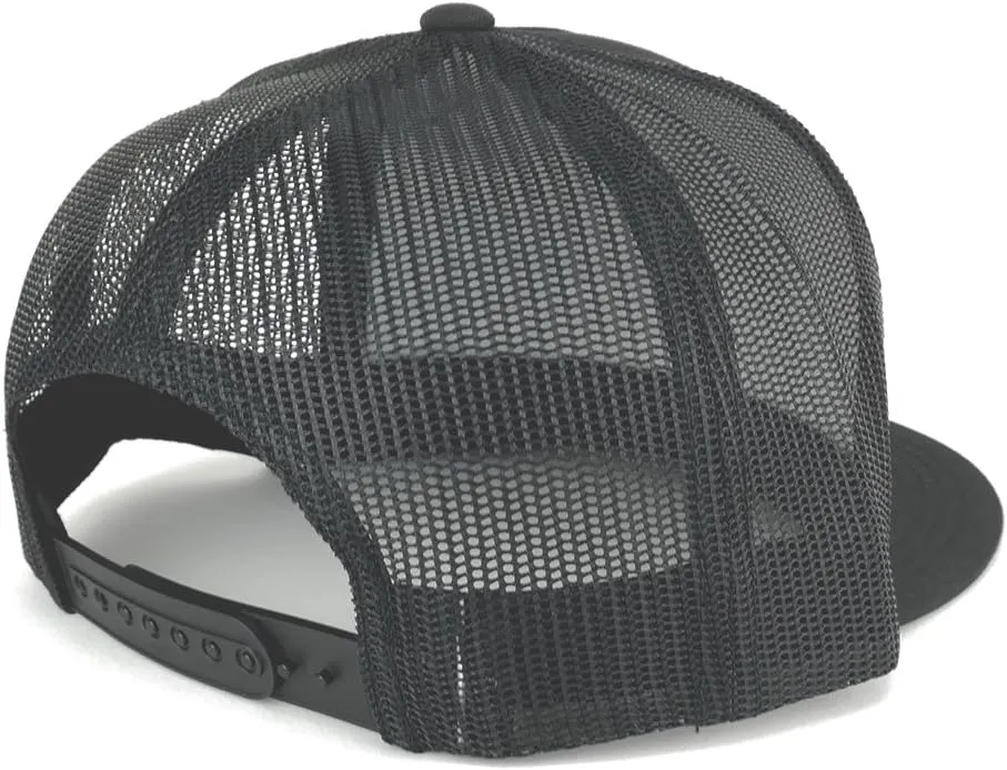 Trendy Apparel Shop Flexfit Oversize XXL Structured Blank 5 Panel Flatbill Snapback Mesh Cap