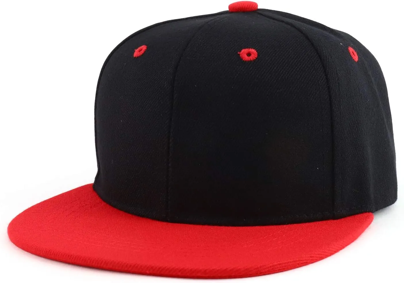 Trendy Apparel Shop Infant to Toddler Kid's Plain Structured Flatbill Snapback Cap
