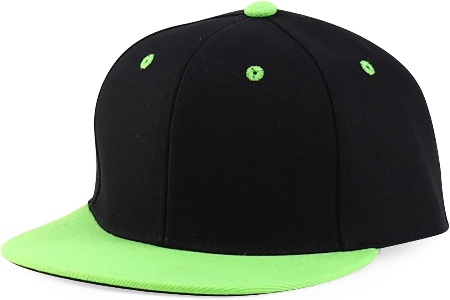 Trendy Apparel Shop Infant to Youth Plain Structured Flatbill Snapback Cap