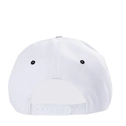 Unisex Casual Adjustable Snapback Baseball Cap Fashion Flat Bill Bboy Hip Hop Hat White