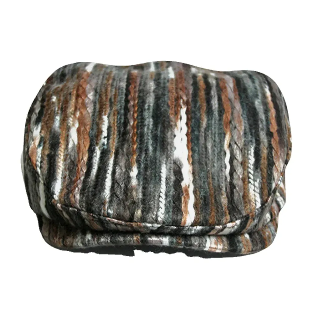 Unisex Tie-dye Rainbow Mixed Color Stripes Pattern Ethnic Style Casual Personality Forward Hat Beret Hat