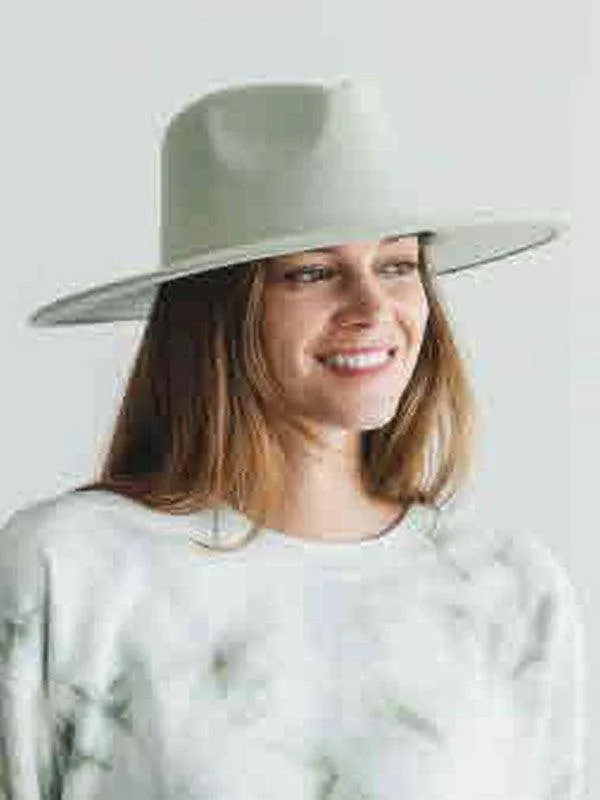 Vegan Felt Wide Brim Dandy Panama Hat For Women