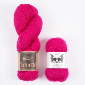 WESTKNITS KIT - FUCHSIA MOHAIR MATCH DK
