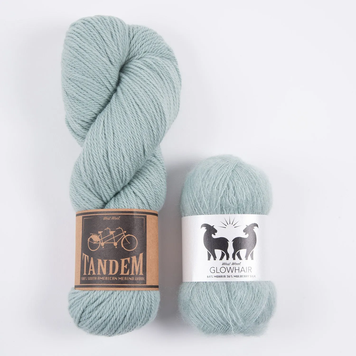 WESTKNITS KIT - SEA MIST MOHAIR MATCH DK