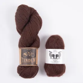 WESTKNITS KIT - TRUFFLE MOHAIR MATCH DK