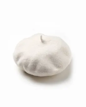 WHITE BERET CAP - KIDS