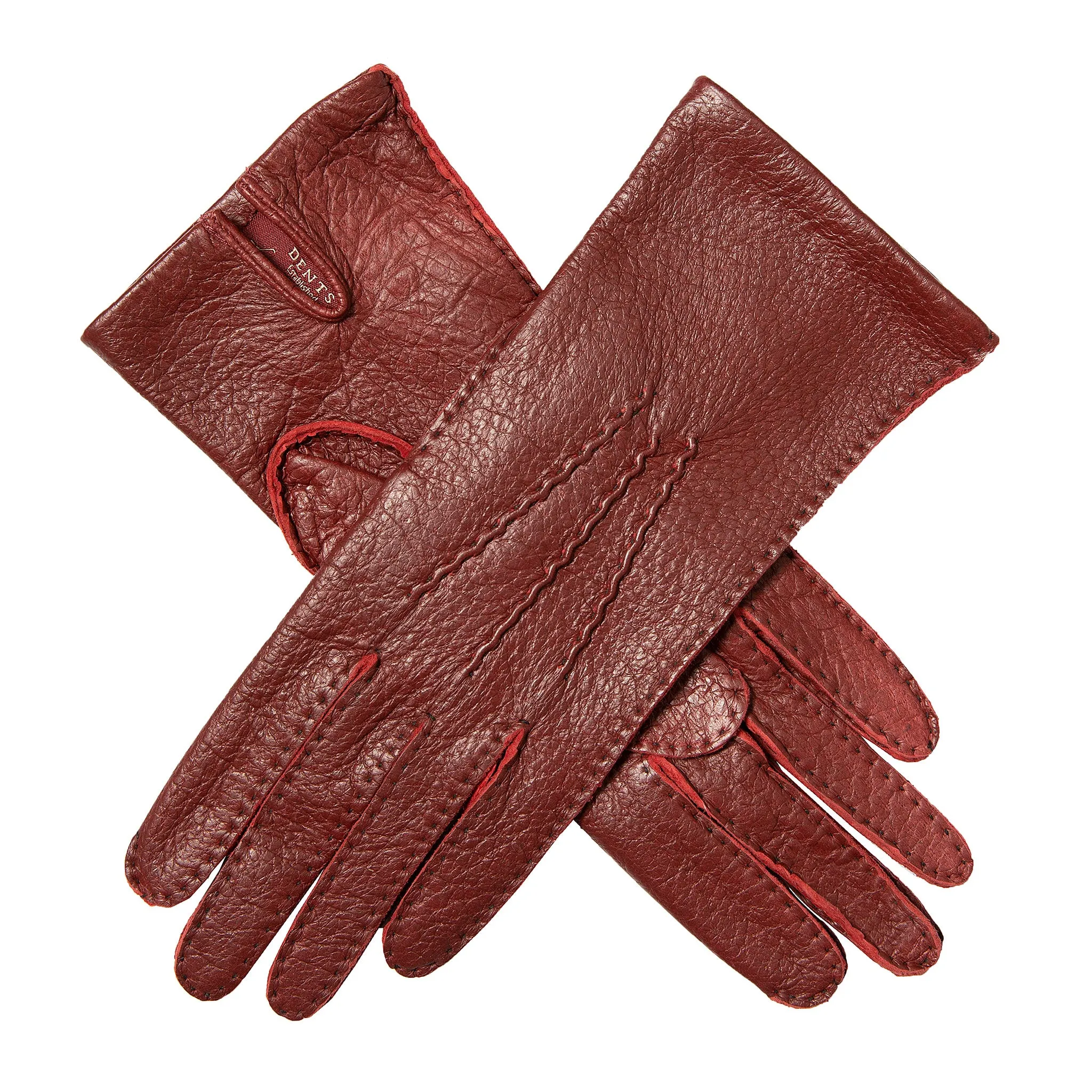 Women’s Heritage Handsewn Three-Point Peccary Leather Gloves