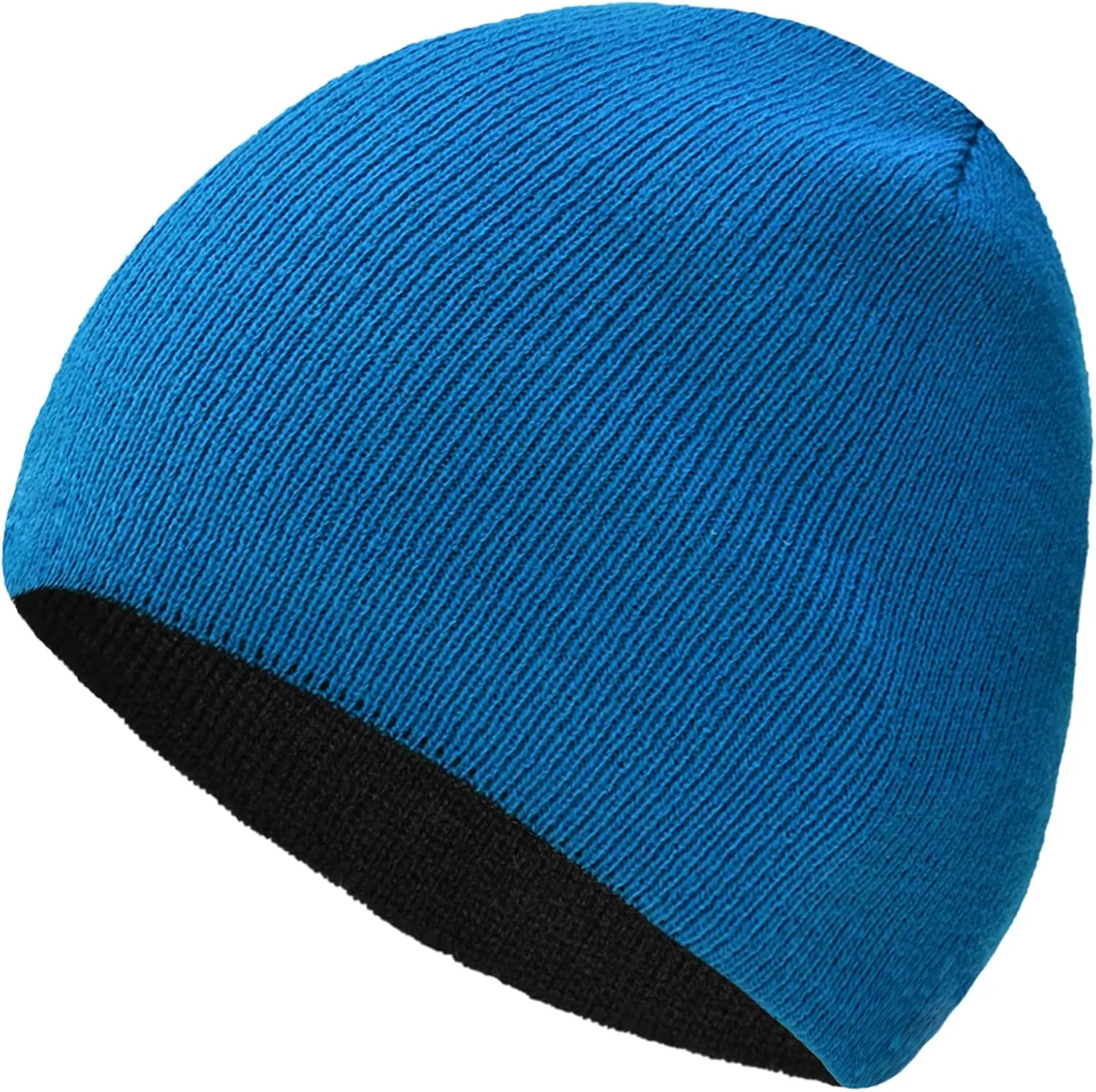 ZOORON 1 & 2 Pack Unisex Beanie for Men Women Reversible Winter Beanies Hat Knit Warm Plain Skull Cap Daily Beanie Hat